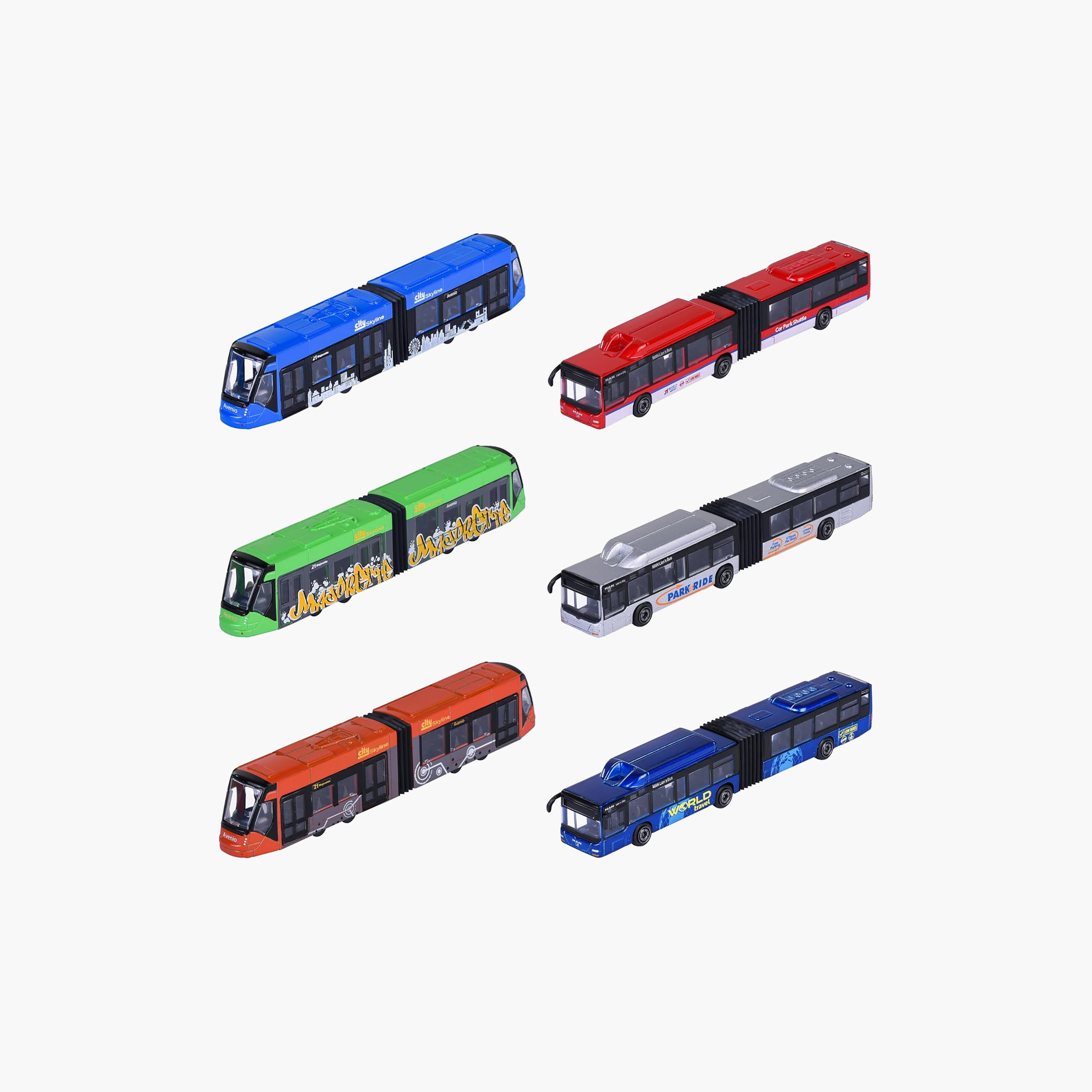 Majorette Diecast City Bus MAN + Avenio Tram - 18 cm - Assorted-toys-playvehicles-diecastcars-image-4