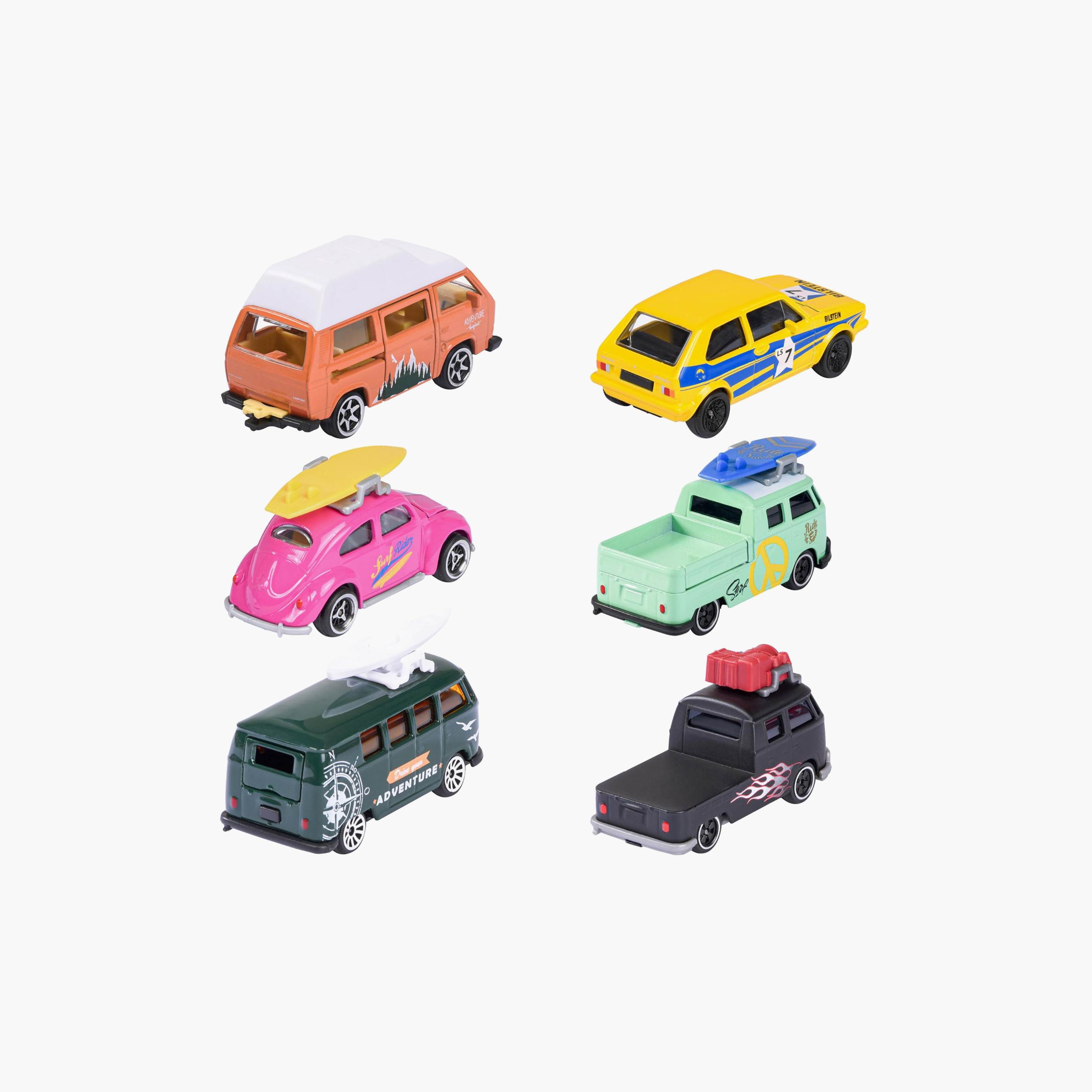 طقم سيارات فولكس فاجن معدنية مصبوبة متنوعة من ماجوريت-toys-playvehicles-diecastcars-image-2