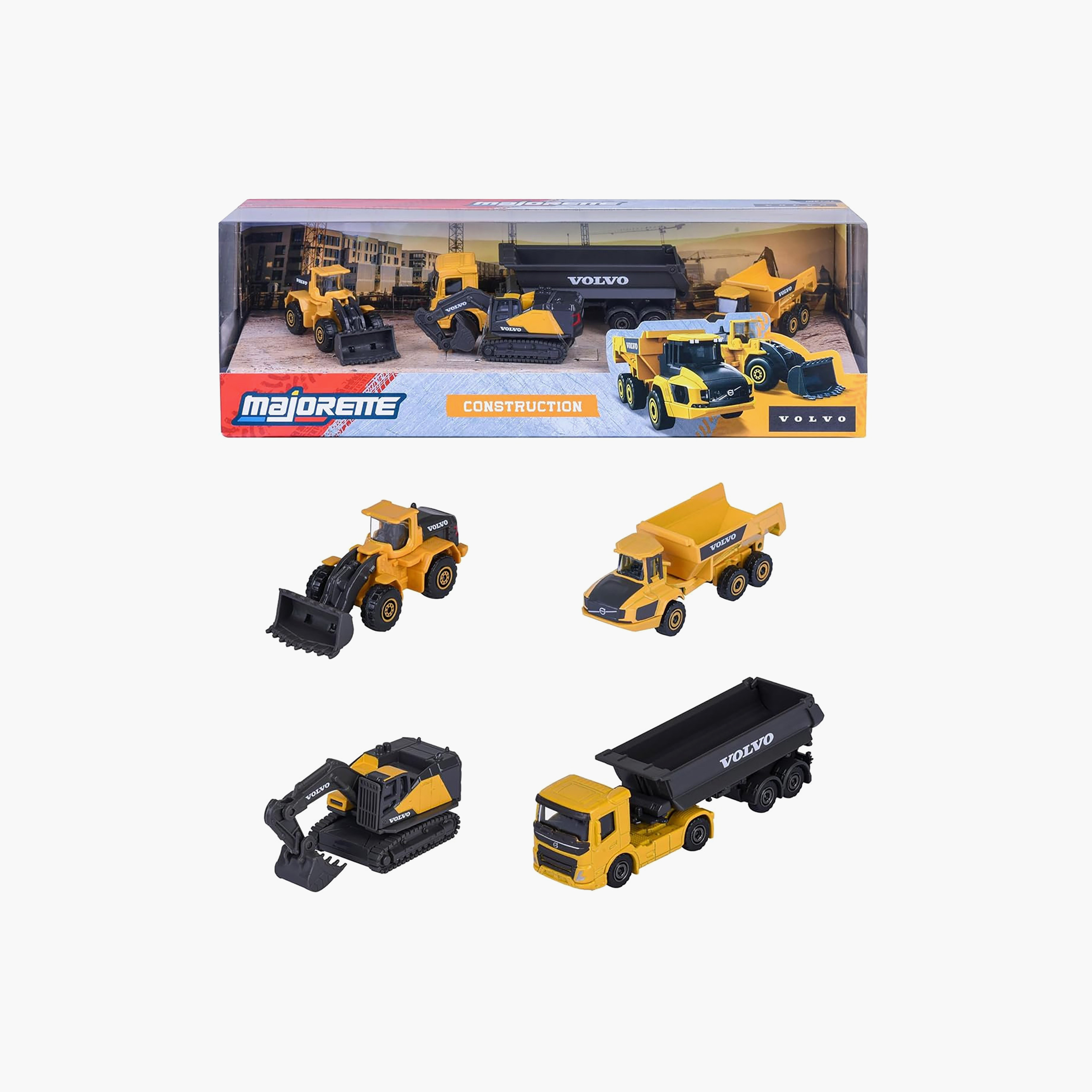 طقم مركبات بناء ماجوريت فولفو 4 قطع-toys-playvehicles-diecastcars-image-7