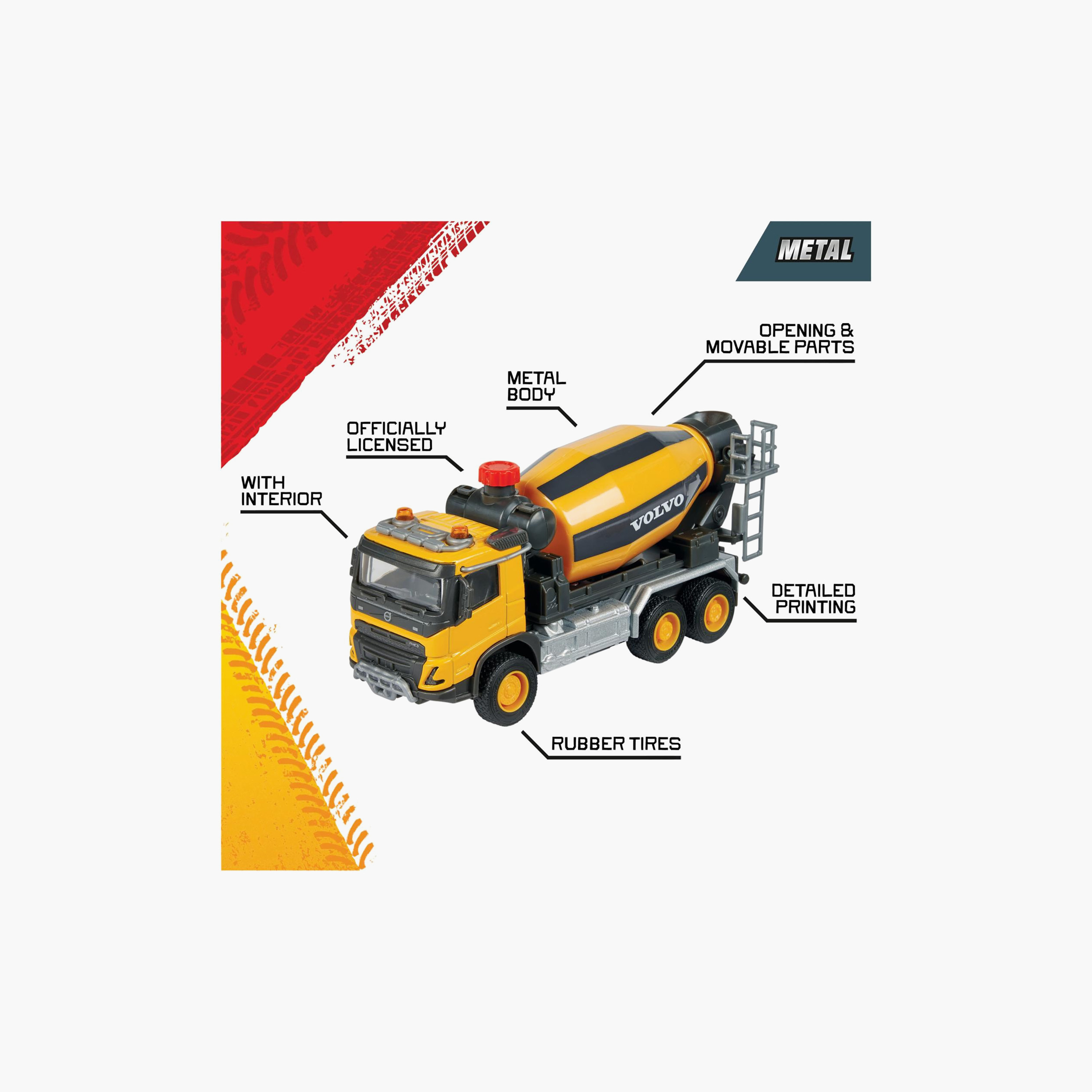 Majorette Volvo FMX Truck Cement Mixer Toy-toys-playvehicles-diecastcars-image-5