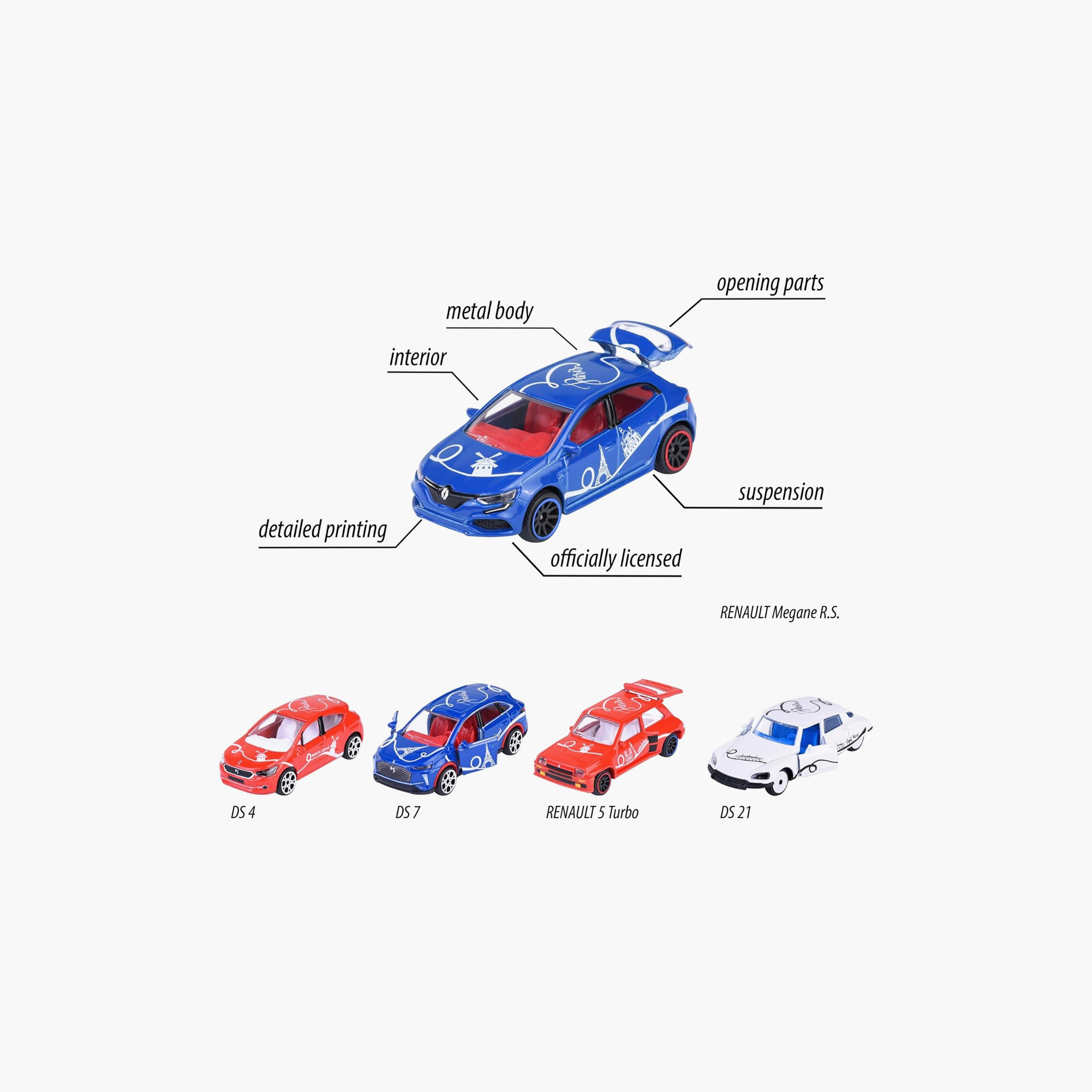 Majorette French Touch Toy Car Gift Pack - Set of 5-toys-playvehicles-diecastcars-image-5