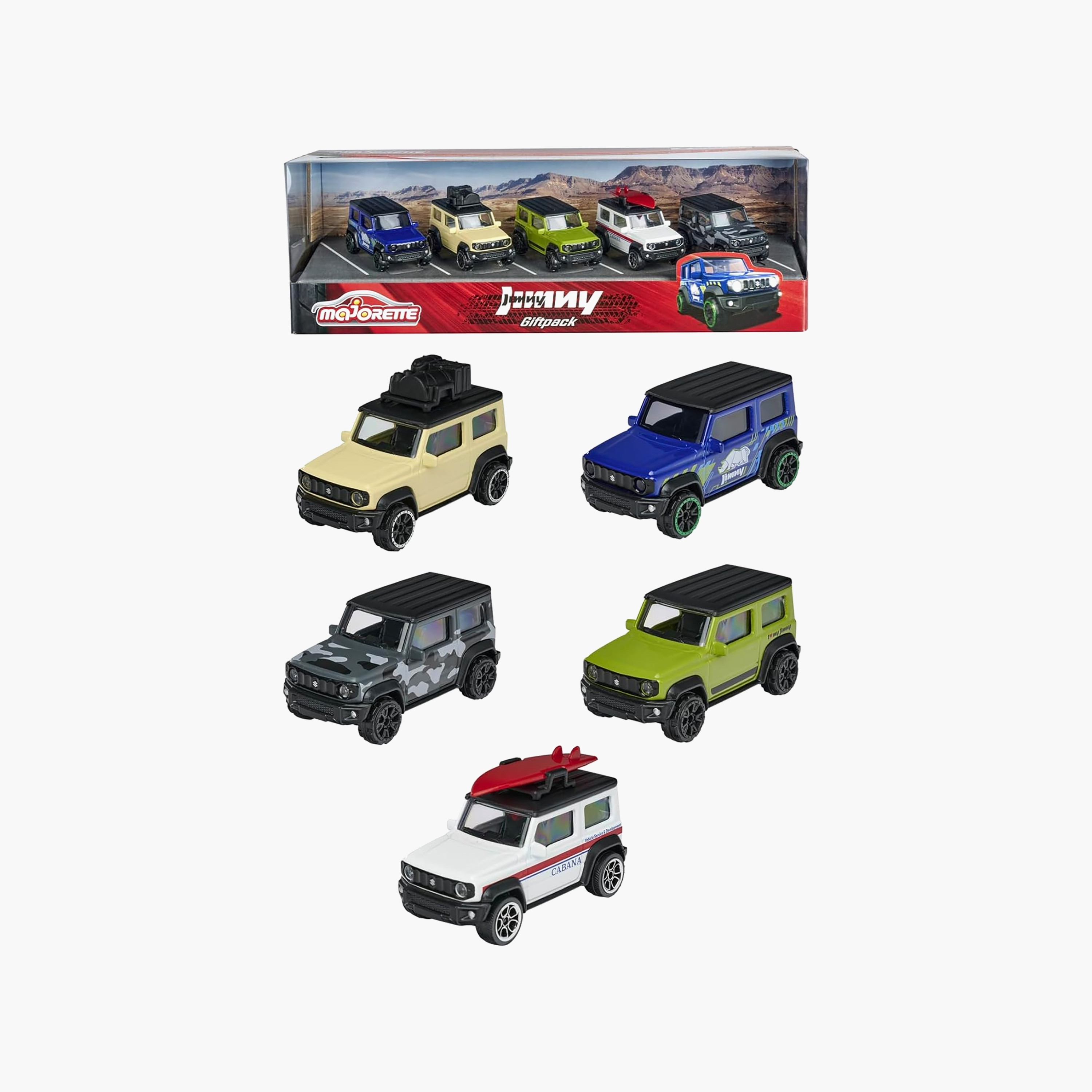 مجموعة هدايا سوزوكي جيمني من ماجوريت، 5 قطع-toys-playvehicles-diecastcars-image-2