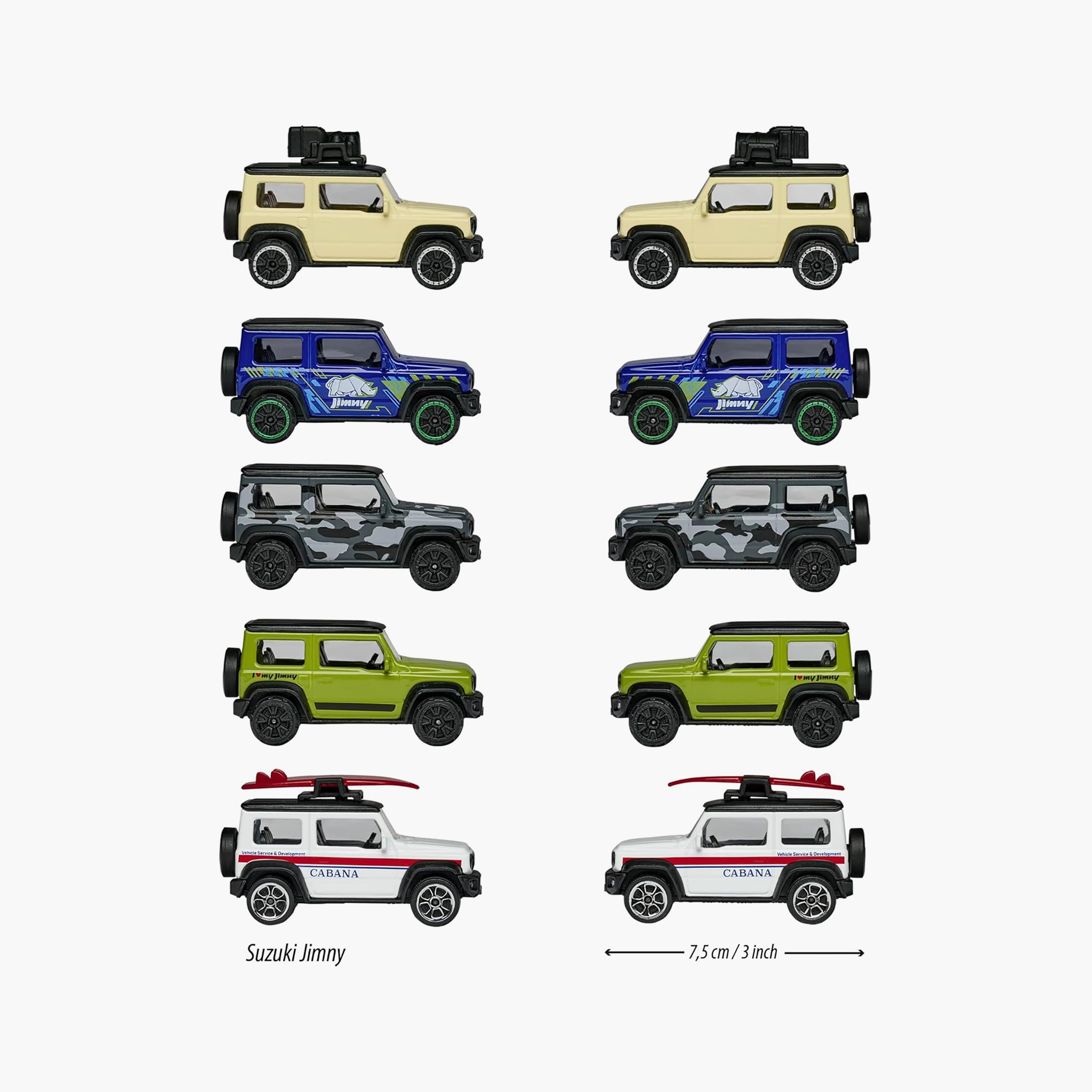 مجموعة هدايا سوزوكي جيمني من ماجوريت، 5 قطع-toys-playvehicles-diecastcars-image-4