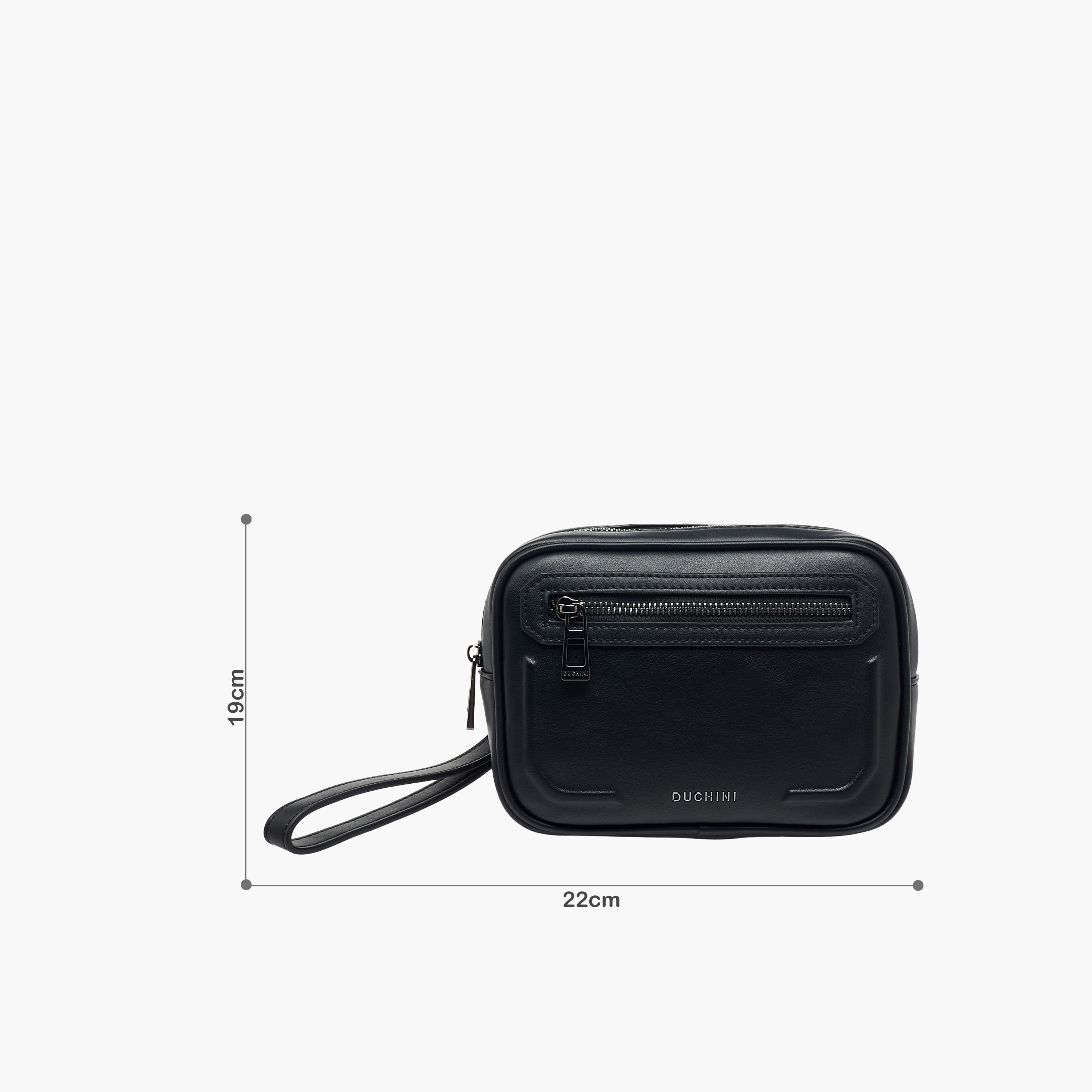 Duchini Men Textured Wristlet Pouch Bag-men-bags-image-2