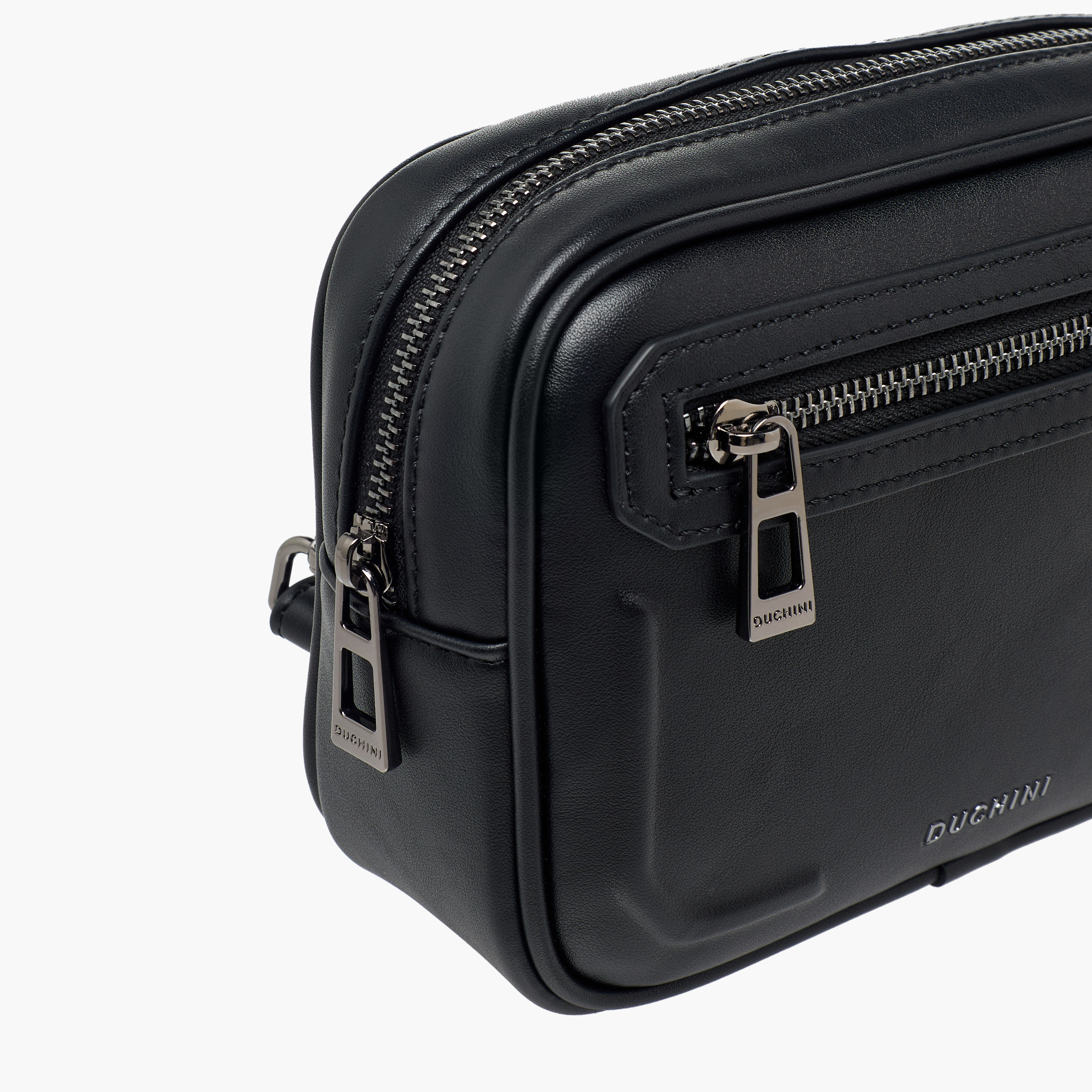 Duchini Men Textured Wristlet Pouch Bag-men-bags-image-5