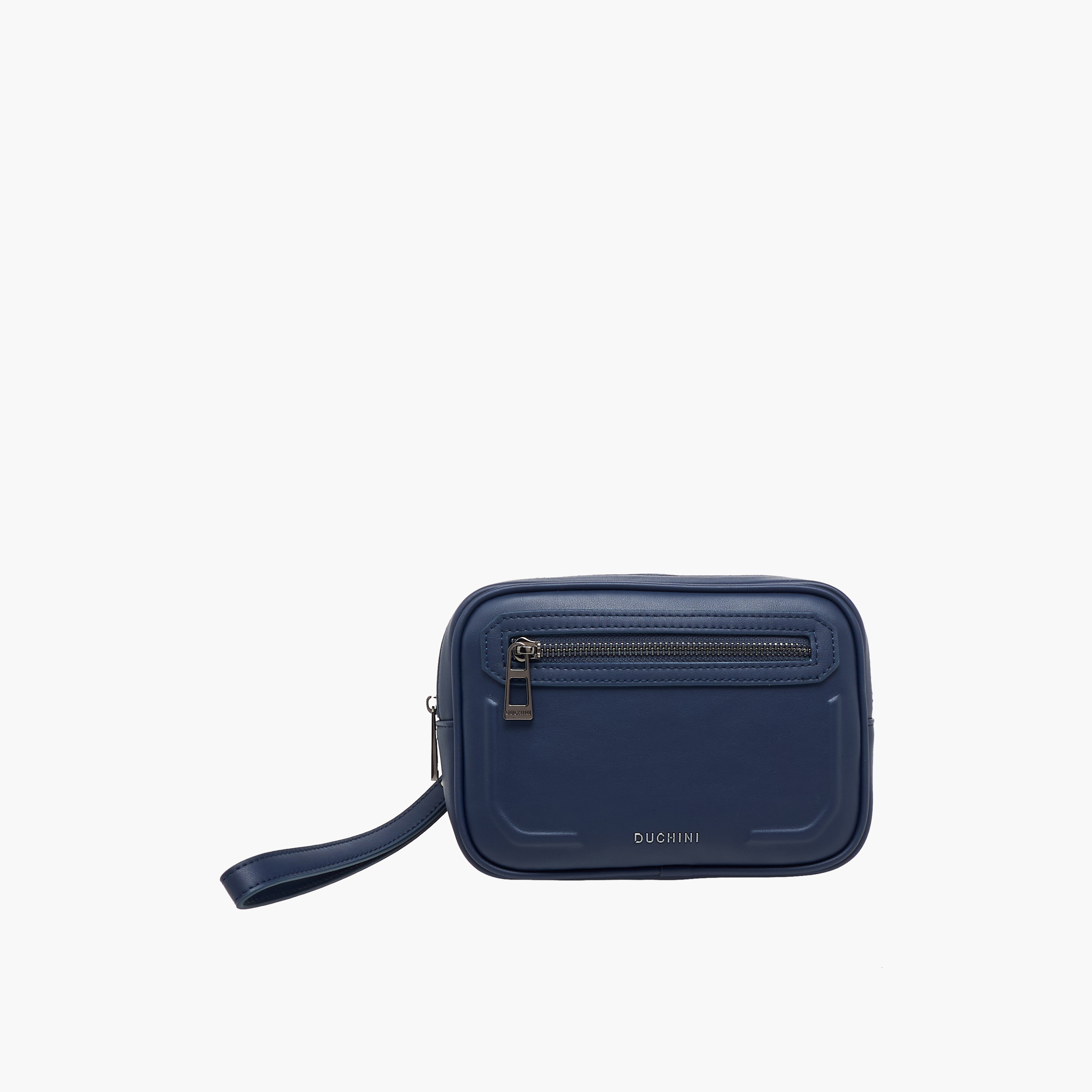 Duchini Men Textured Wristlet Pouch Bag-men-bags-image-1