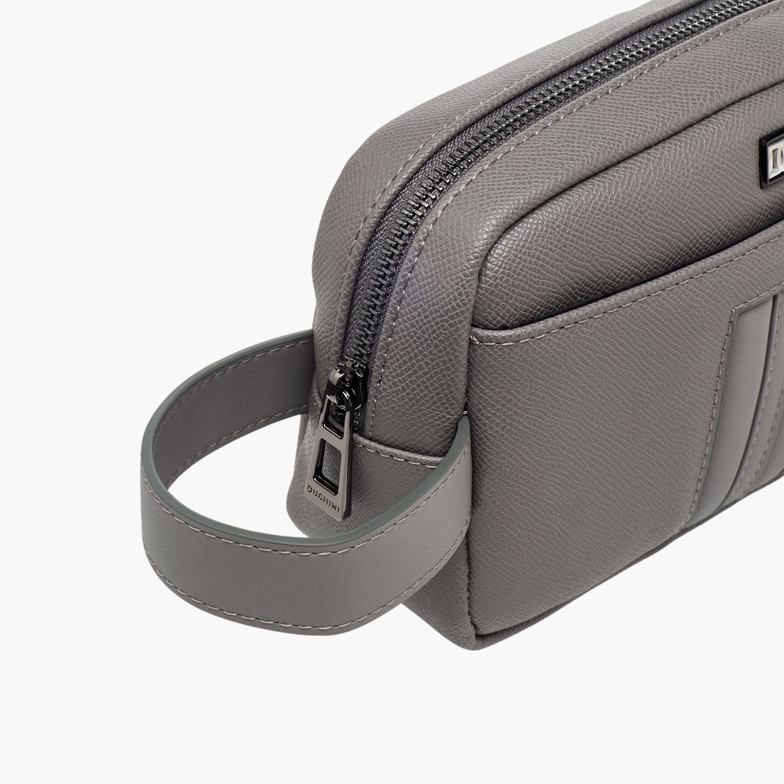 Duchini Men Textured Wristlet Pouch Bag-men-bags-image-4