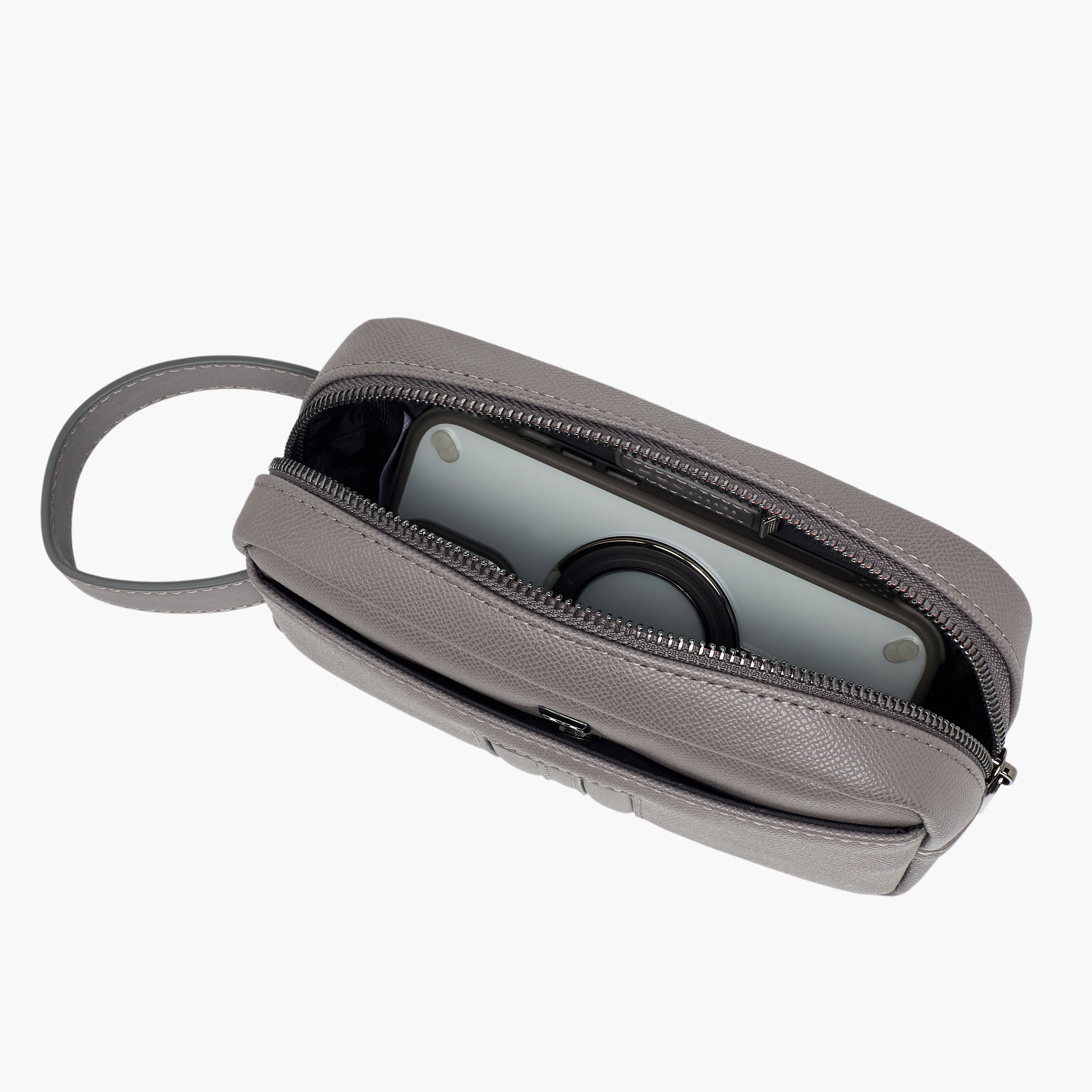 Duchini Men Textured Wristlet Pouch Bag-men-bags-image-7