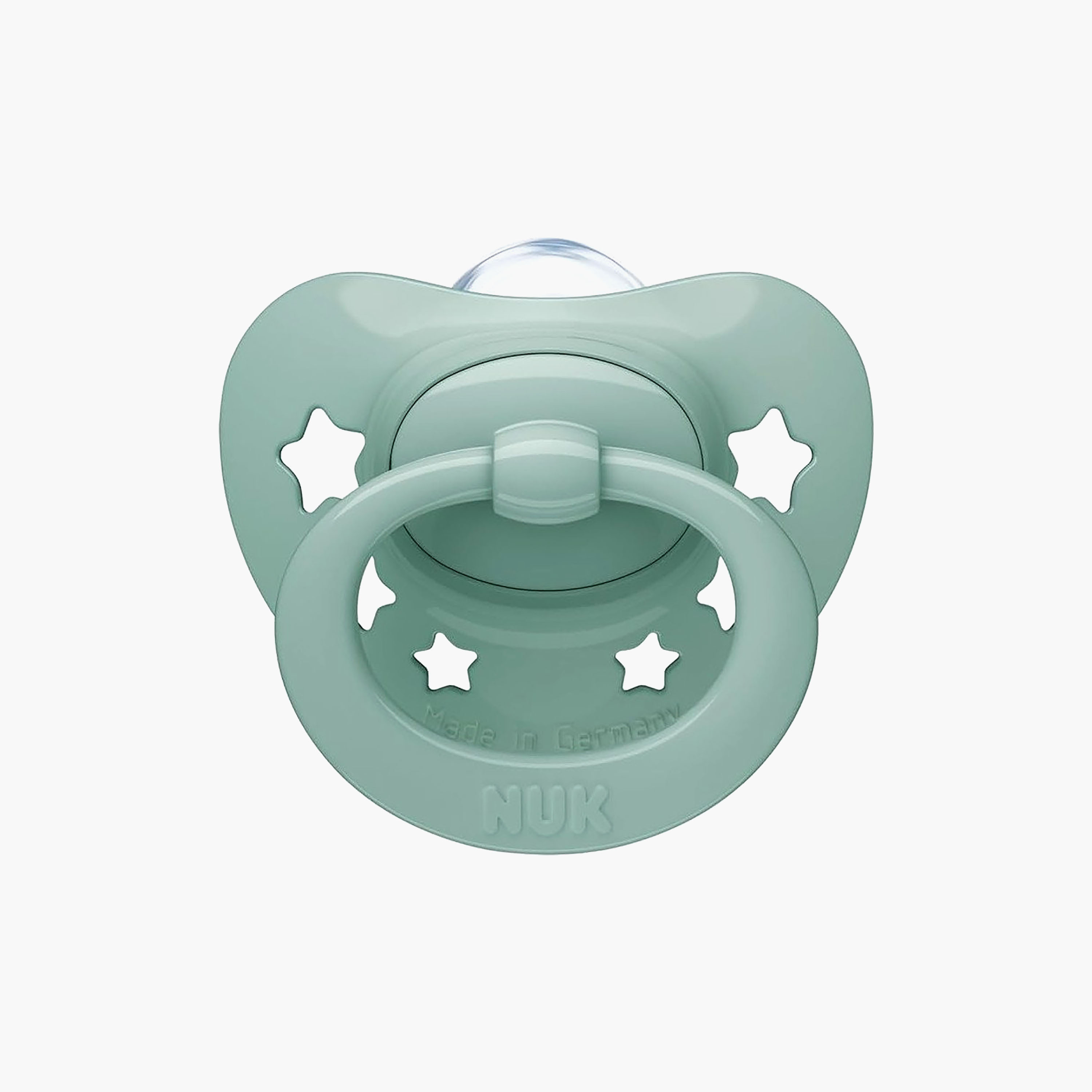NUK Signature BPA Free Silicone Pacifier - 0-6 Months - Green-baby-feeding-pacifiers-image-1