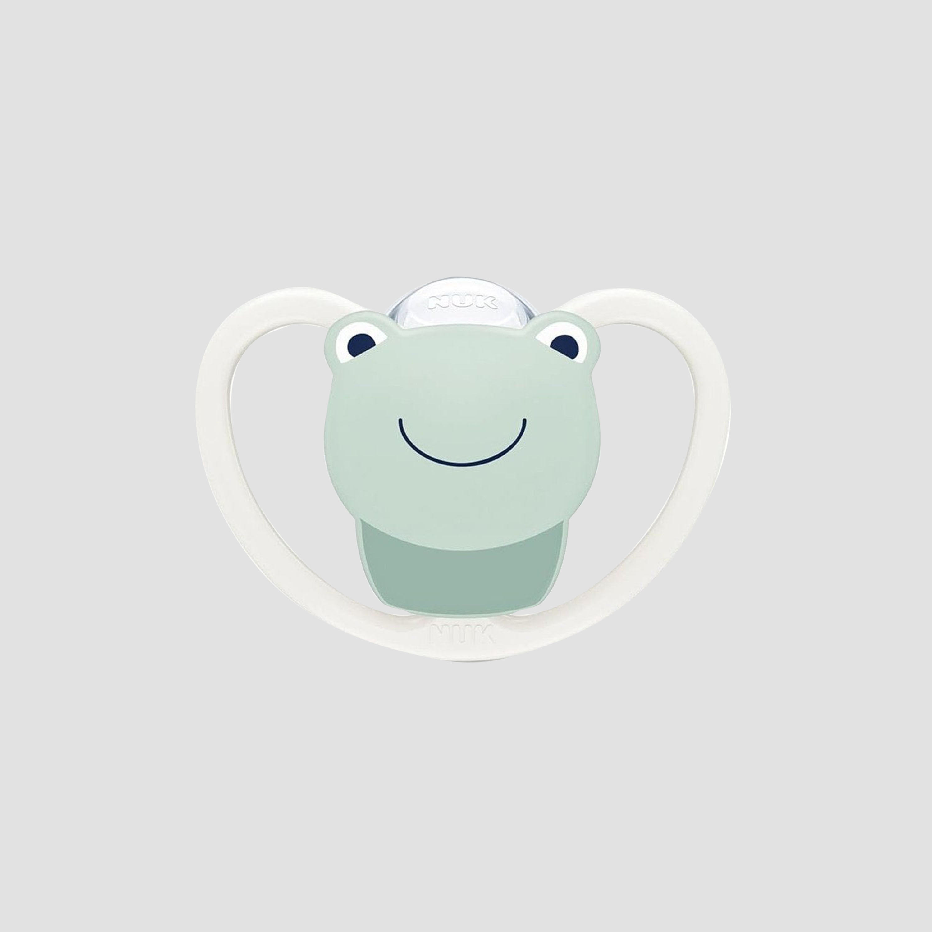 NUK Space BPA Free Silicone - 0-6 Months - Frog-baby-feeding-pacifiers-image-1