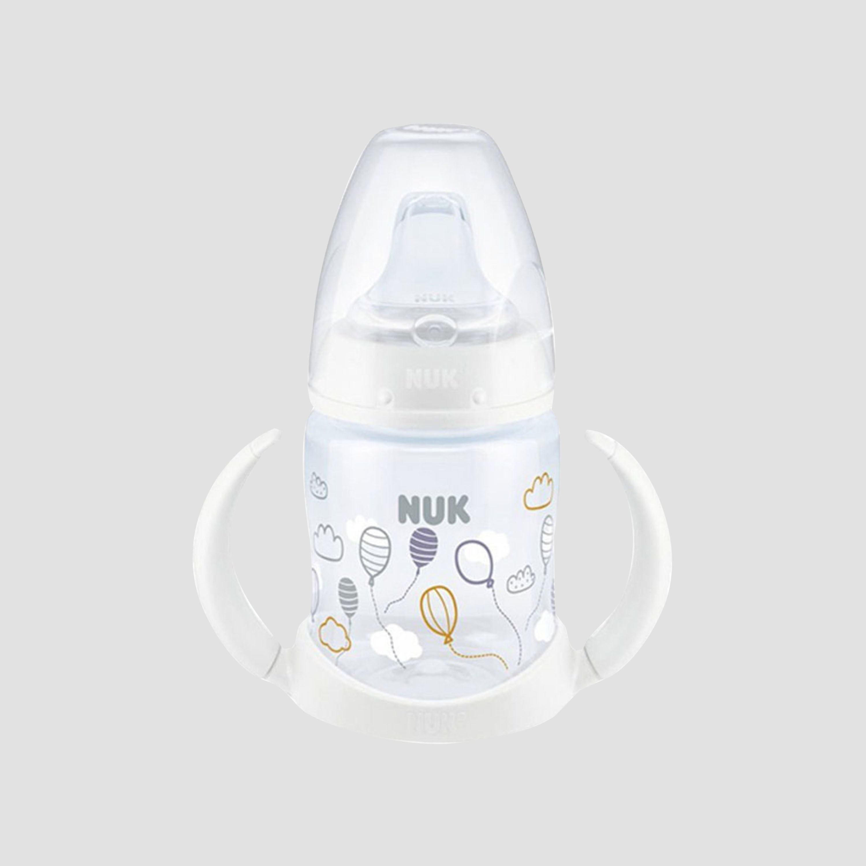 NUK First Choice Orthodontic Sippy Cup - 6-18 Months - 150 ml - White-baby-feeding-mealtimeessentials-image-1