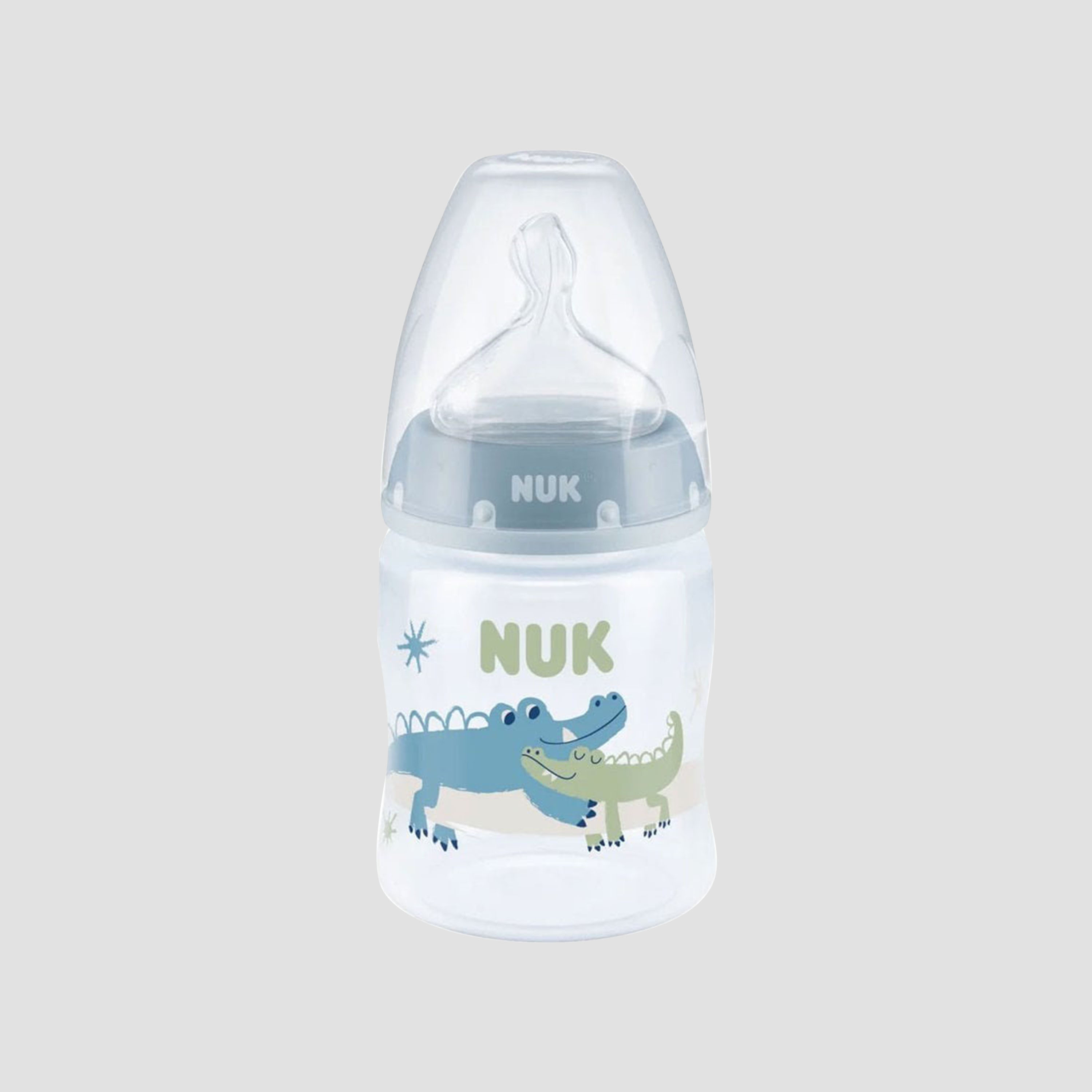 NUK First Choice+ Feeding Bottle - 0-6 Months - 150 ml - Blue-baby-feeding-feedingbottles-bottlesandteats-image-1