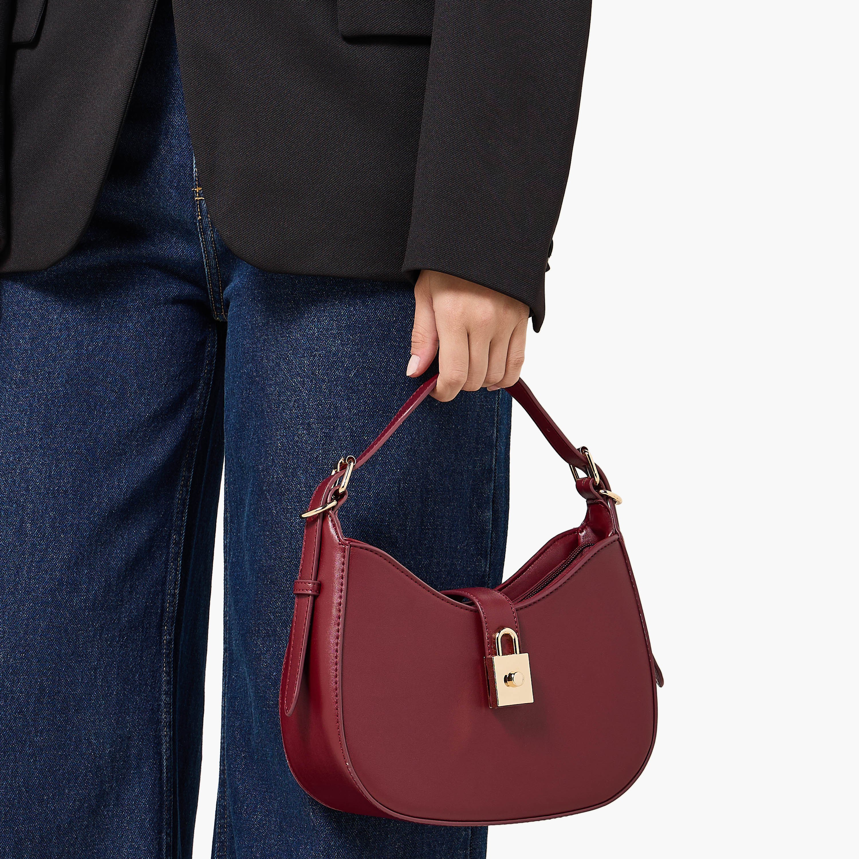 شنطة كروس بودي بتفاصيل دلايّة قفل مع حزام قابل للفصل من أدور-women-bagsandwallets-handbags-image-2