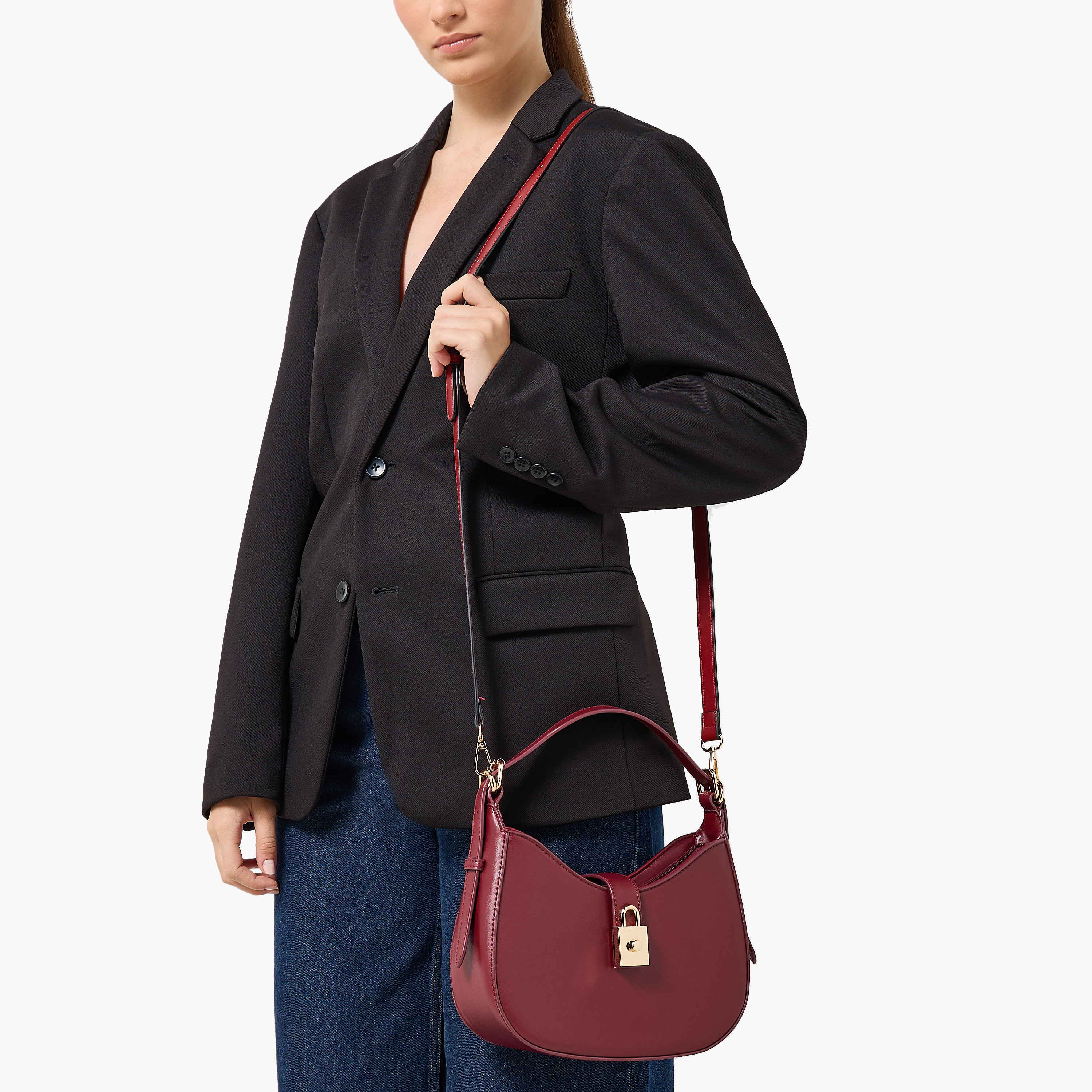 شنطة كروس بودي بتفاصيل دلايّة قفل مع حزام قابل للفصل من أدور-women-bagsandwallets-handbags-image-8