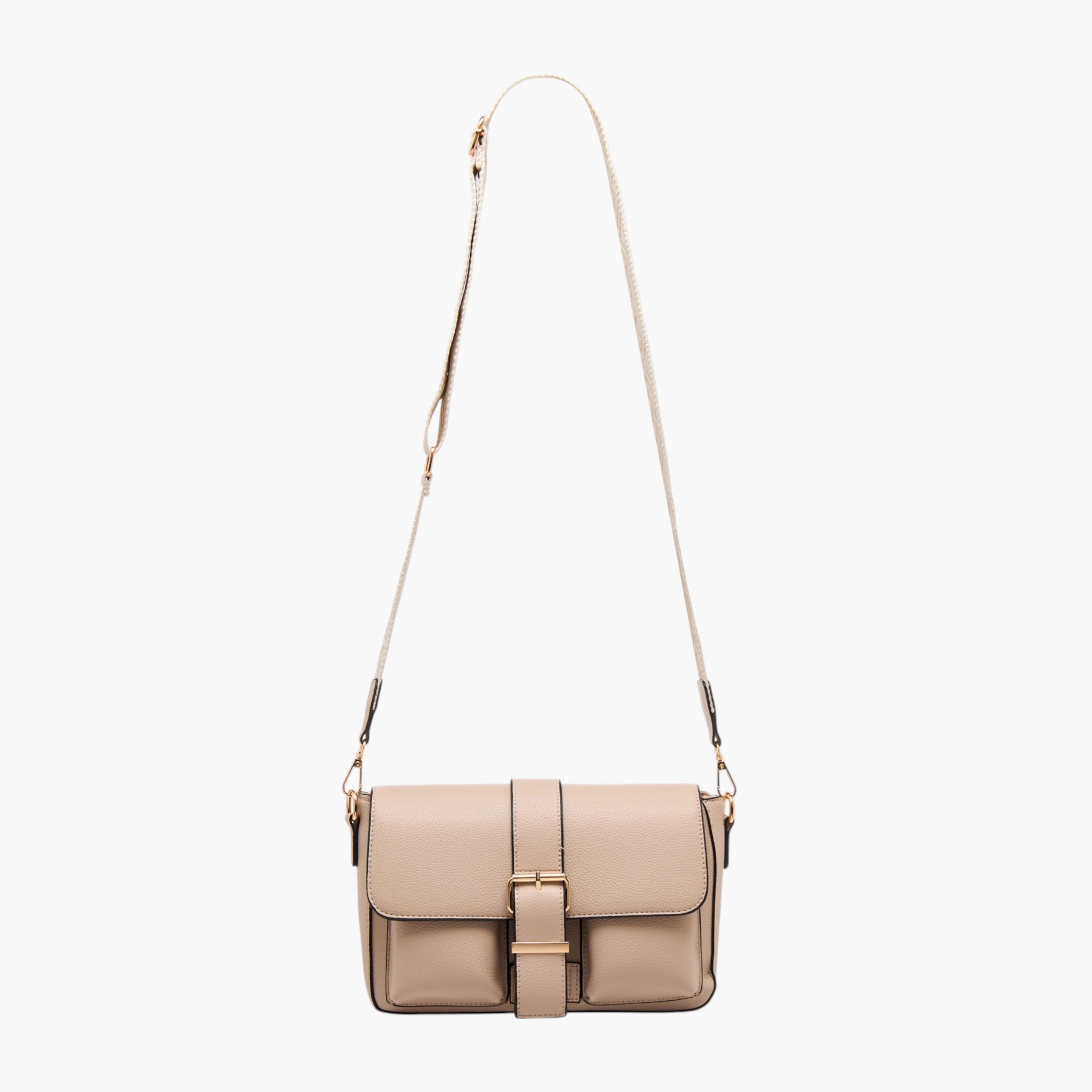 شنطة كروس بودي بارزة الملمس بحزام قابل للفصل أتش واي دي من أدور-women-bagsandwallets-handbags-image-2
