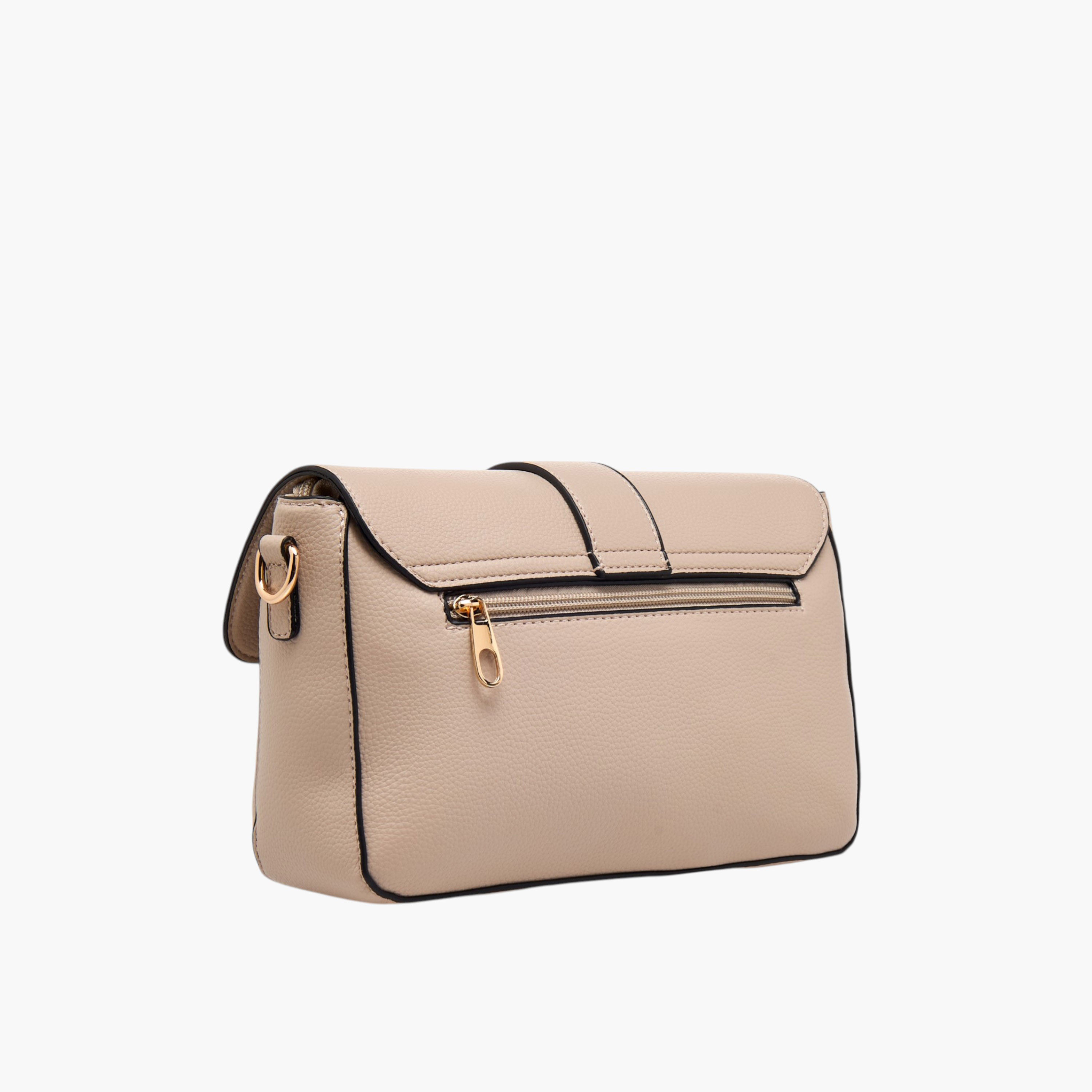 شنطة كروس بودي بارزة الملمس بحزام قابل للفصل أتش واي دي من أدور-women-bagsandwallets-handbags-image-3