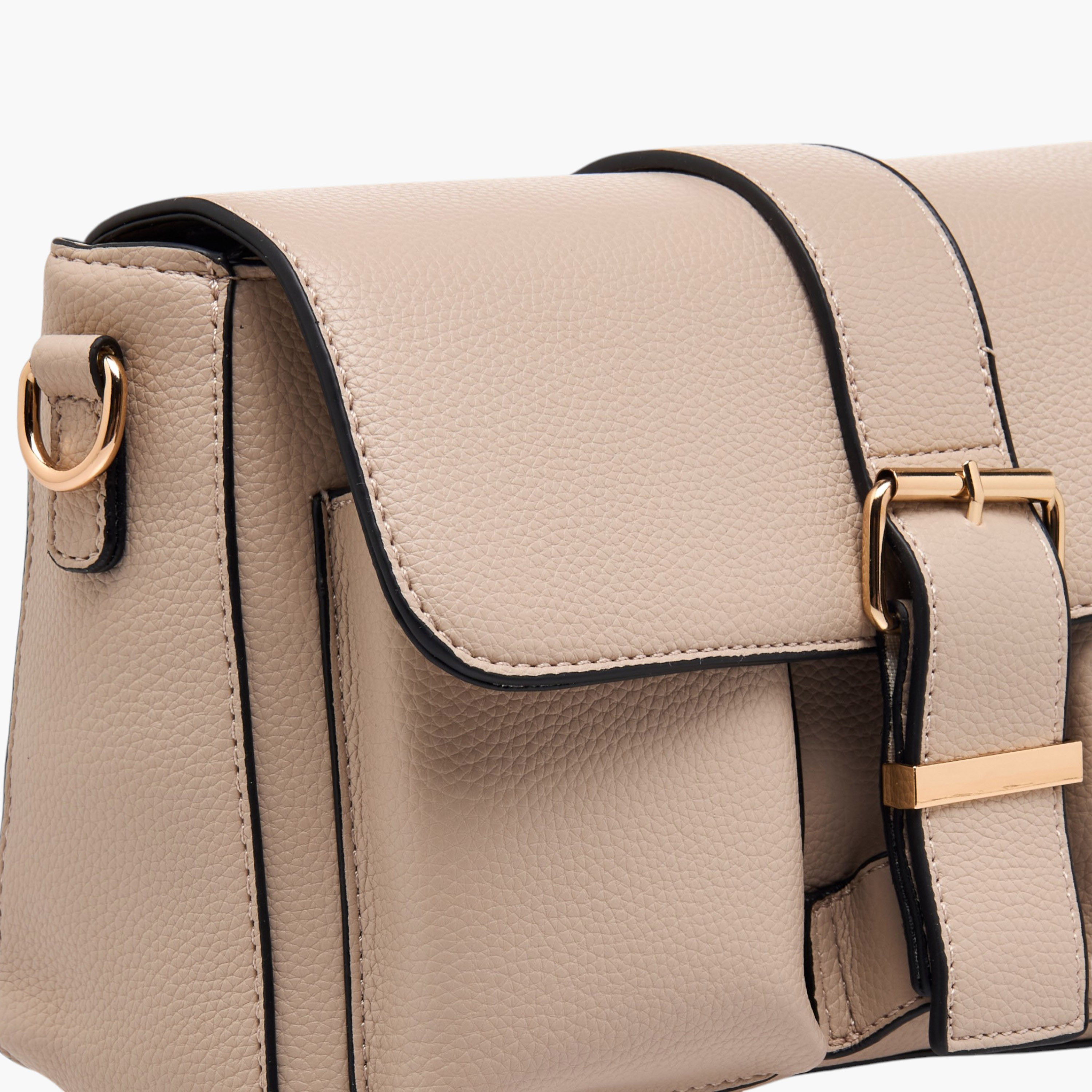 شنطة كروس بودي بارزة الملمس بحزام قابل للفصل أتش واي دي من أدور-women-bagsandwallets-handbags-image-4