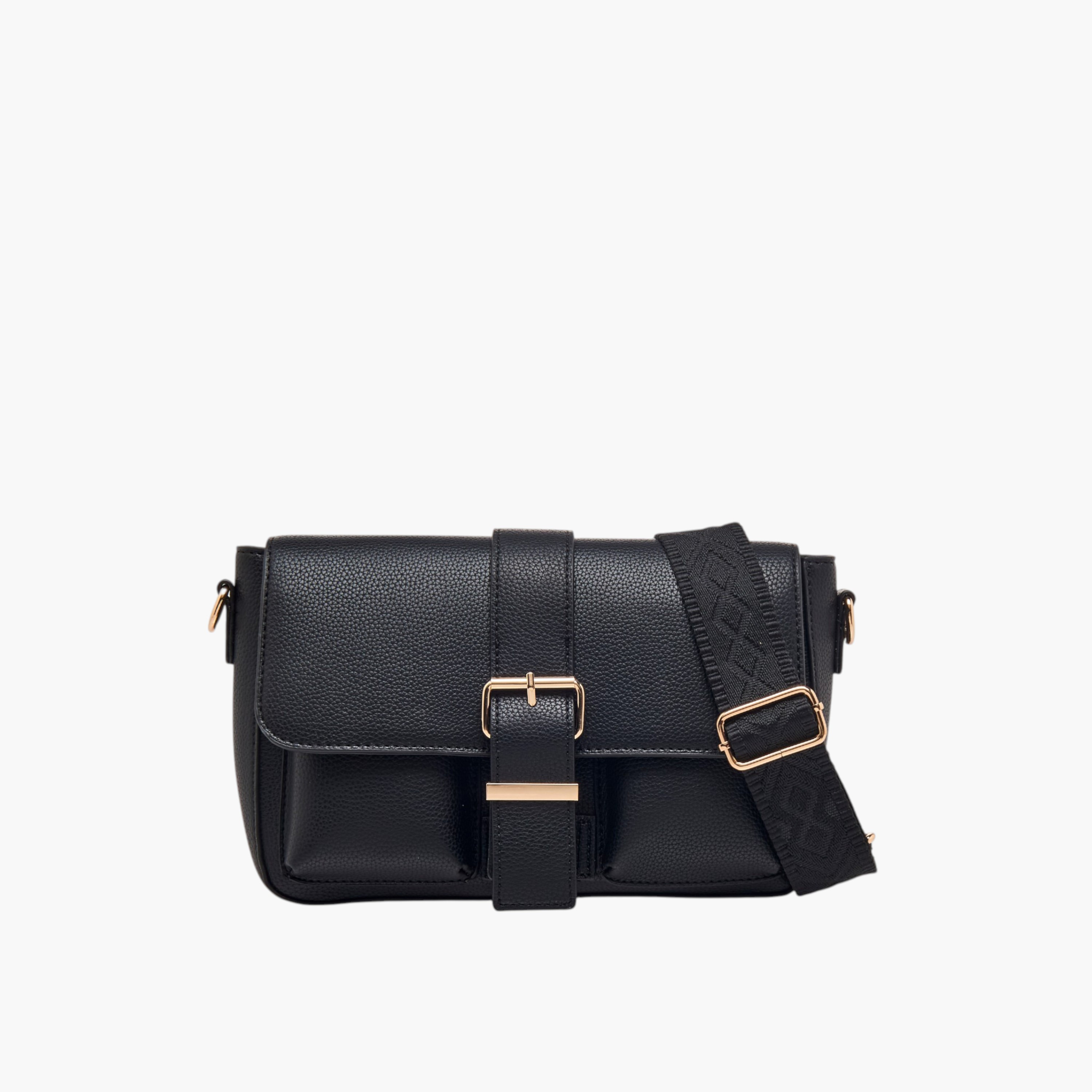 شنطة كروس بودي بارزة الملمس بحزام قابل للفصل أتش واي دي من أدور-women-bagsandwallets-handbags-image-1