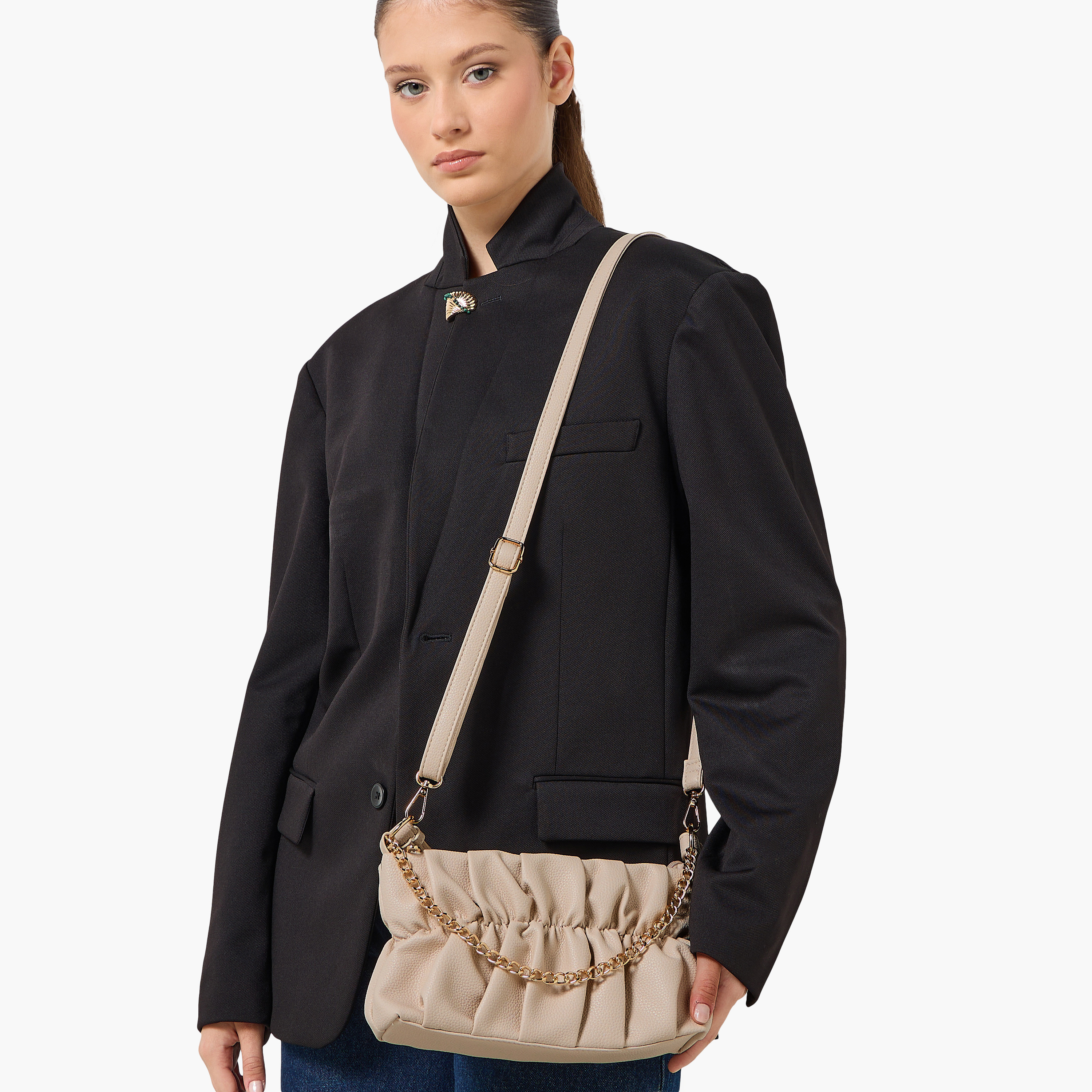شنطة كروس بودي بكسرات وحزام قابل للفصل من أدور-women-bagsandwallets-handbags-image-8