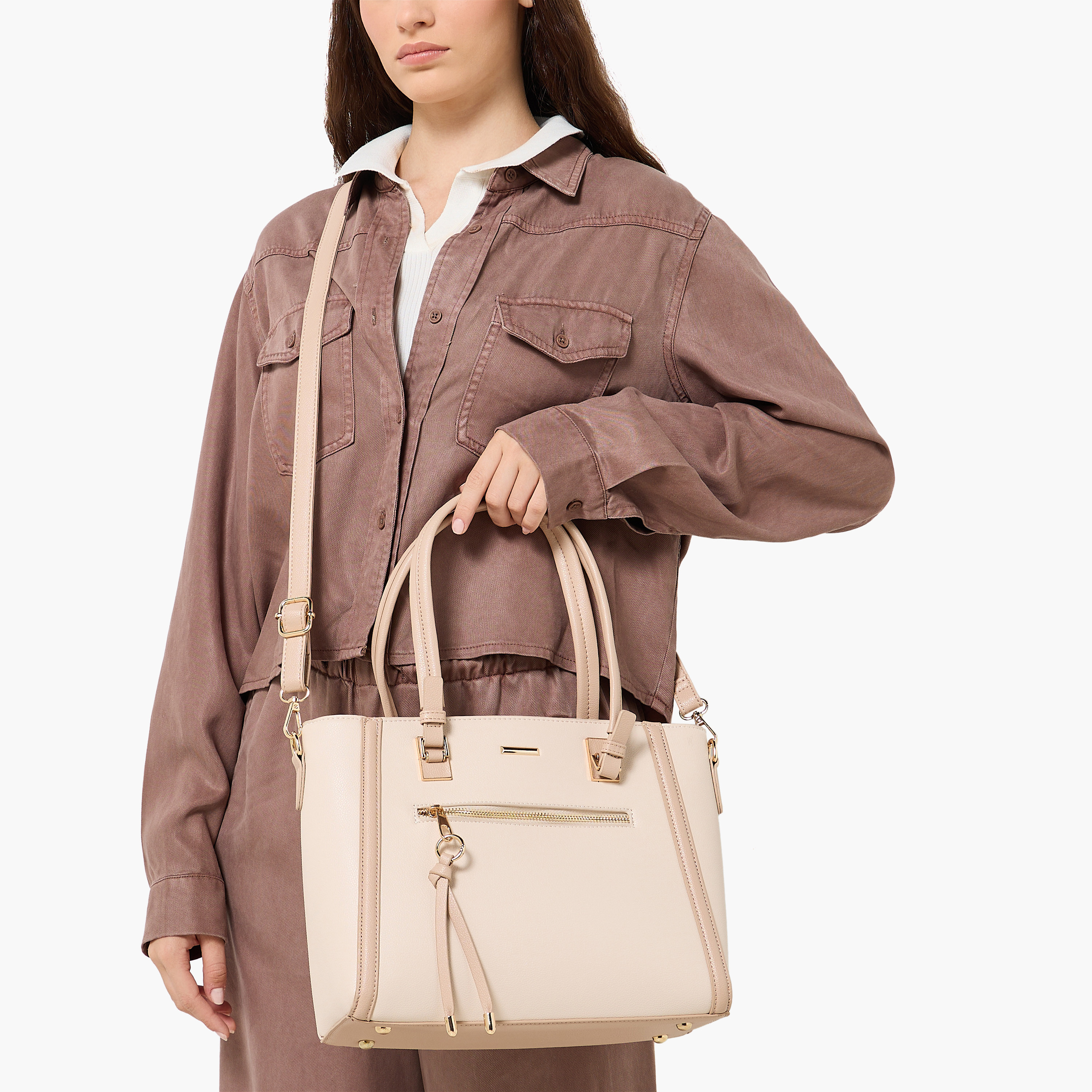 شنطة توتي بارزة الملمس بحزام قابل للفصل من أدور-women-bagsandwallets-handbags-image-8