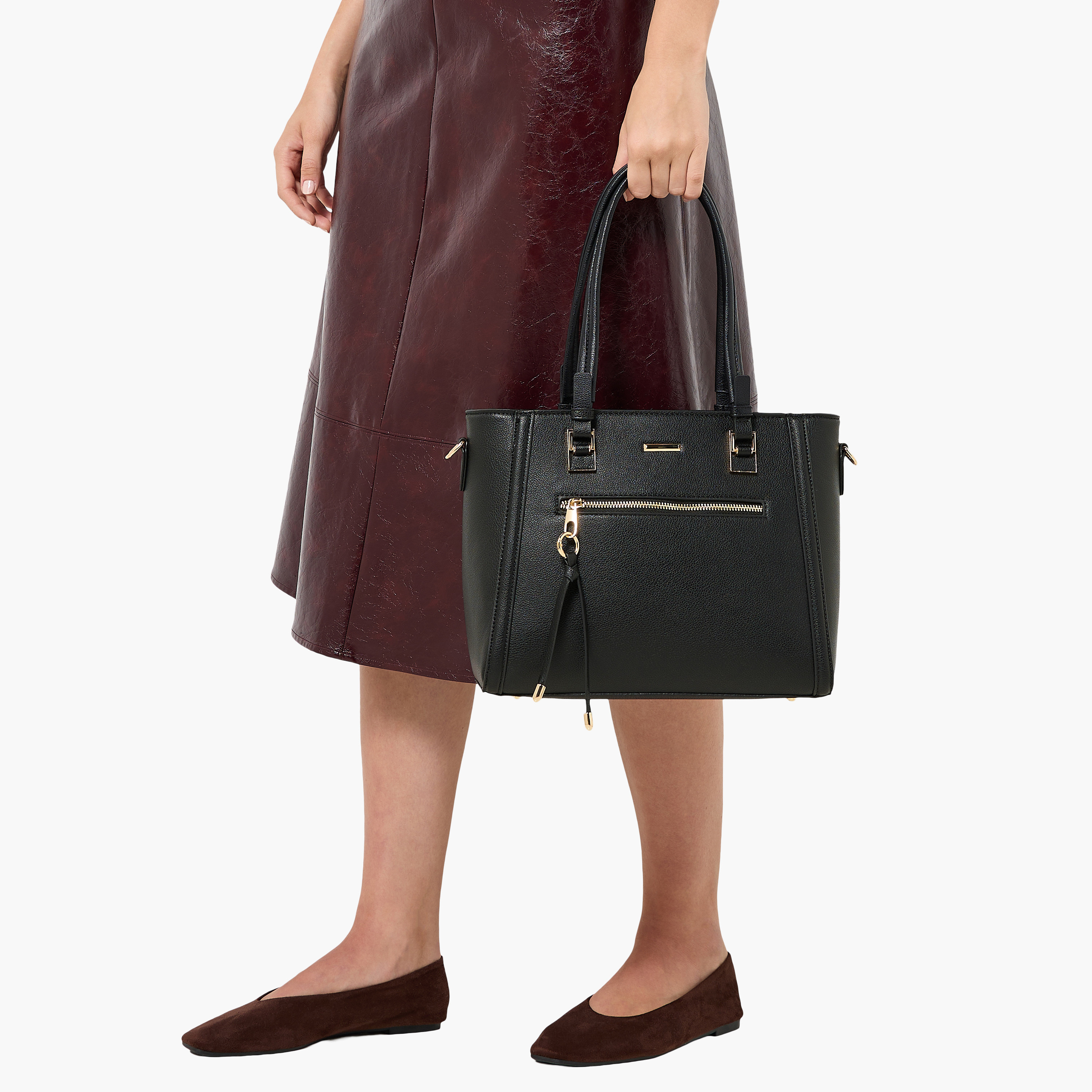 شنطة توتي بارزة الملمس بحزام قابل للفصل من أدور-women-bagsandwallets-handbags-image-2