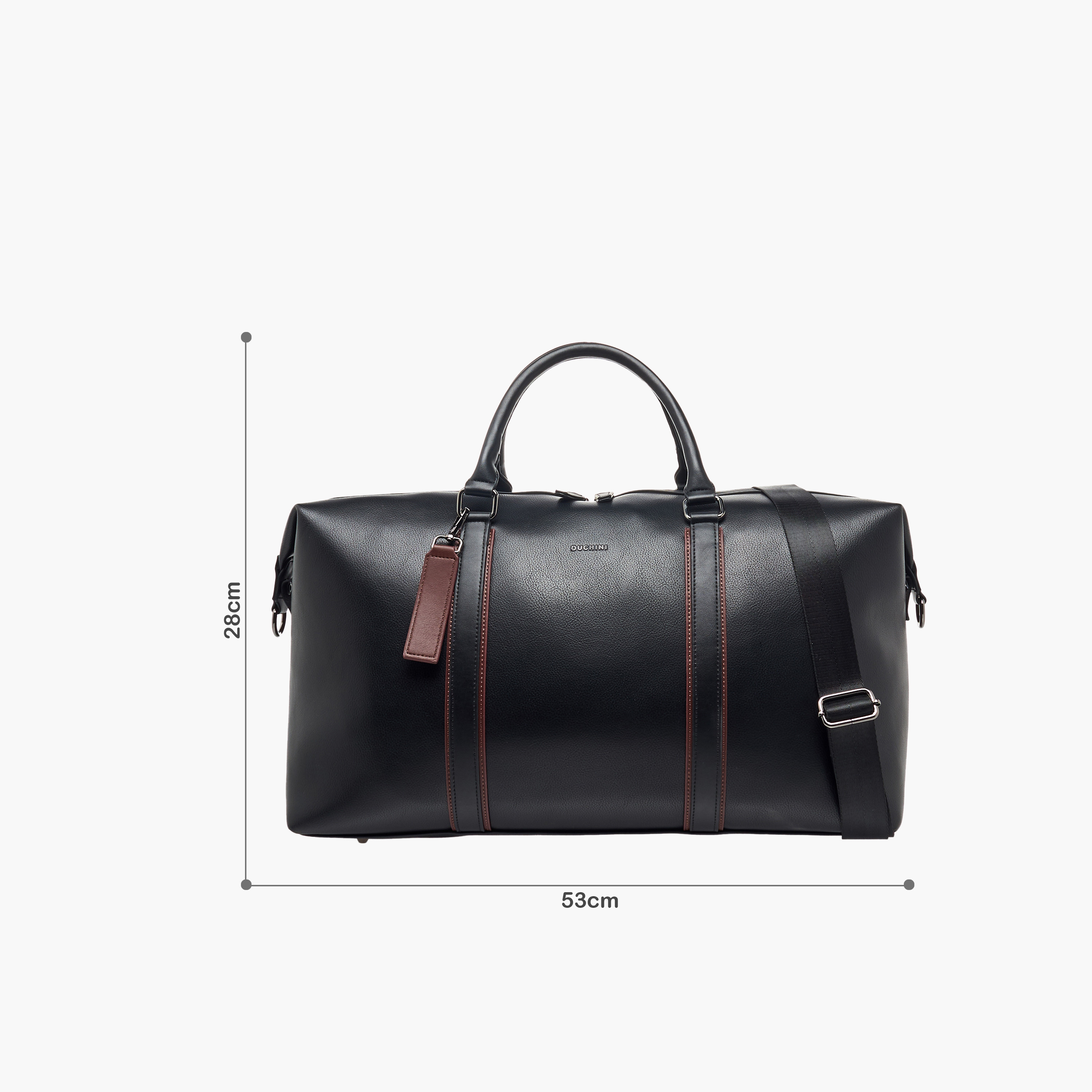 Duchini Duffel Bag with Zip Closure Double Handles-travel-luggagesandbags-dufflebags-image-2