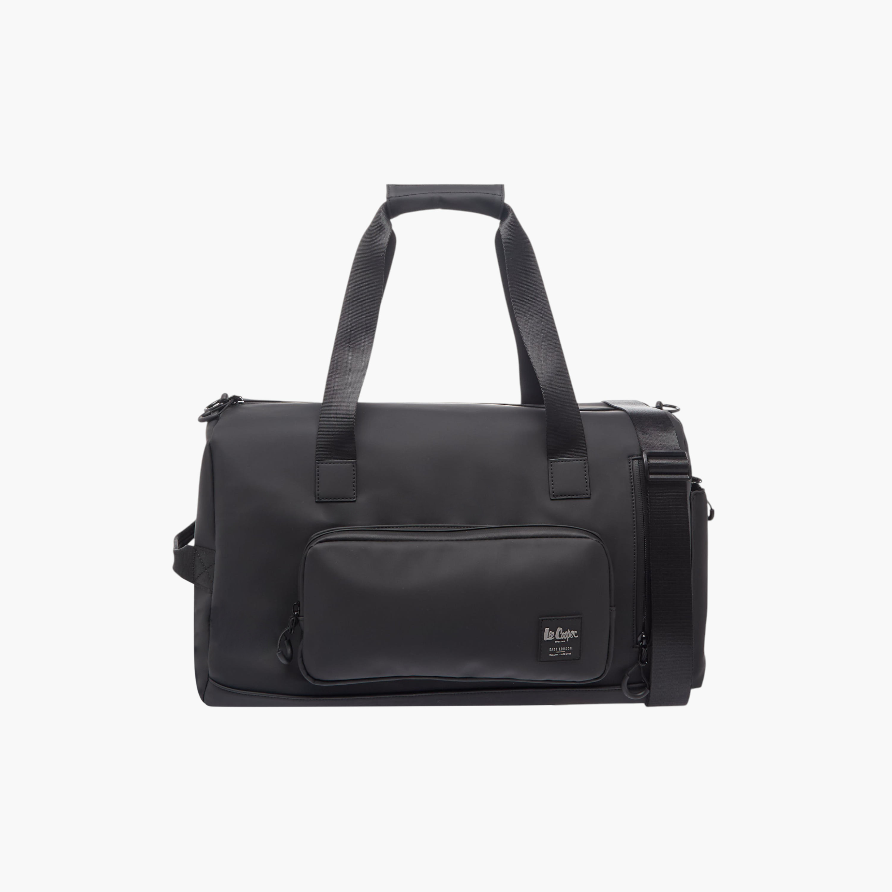Lee Cooper Solid Duffle Bag with Zip Closure and Detachable Strap-travel-luggagesandbags-dufflebags-image-1