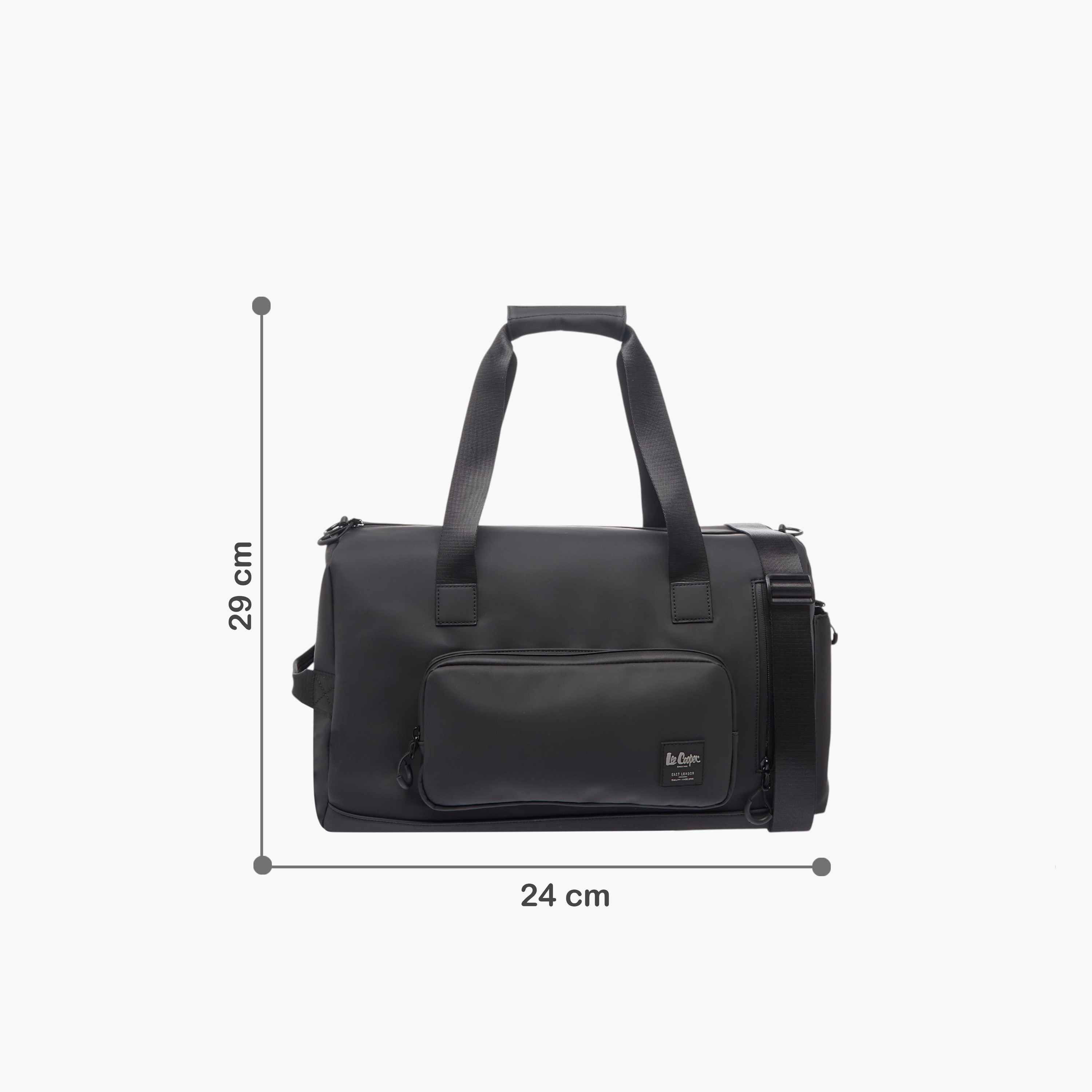 Lee Cooper Solid Duffle Bag with Zip Closure and Detachable Strap-travel-luggagesandbags-dufflebags-image-2