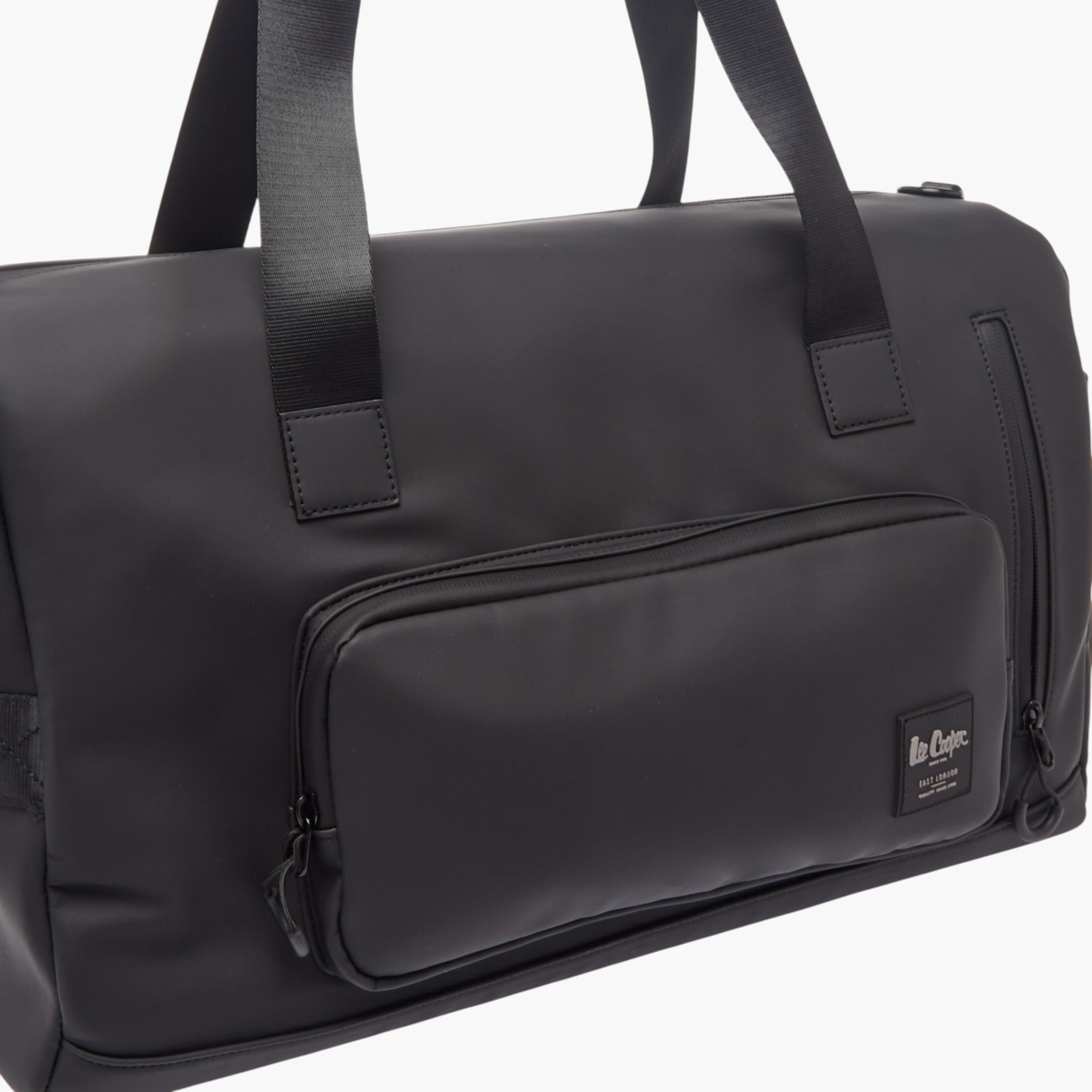 Lee Cooper Solid Duffle Bag with Zip Closure and Detachable Strap-travel-luggagesandbags-dufflebags-image-6
