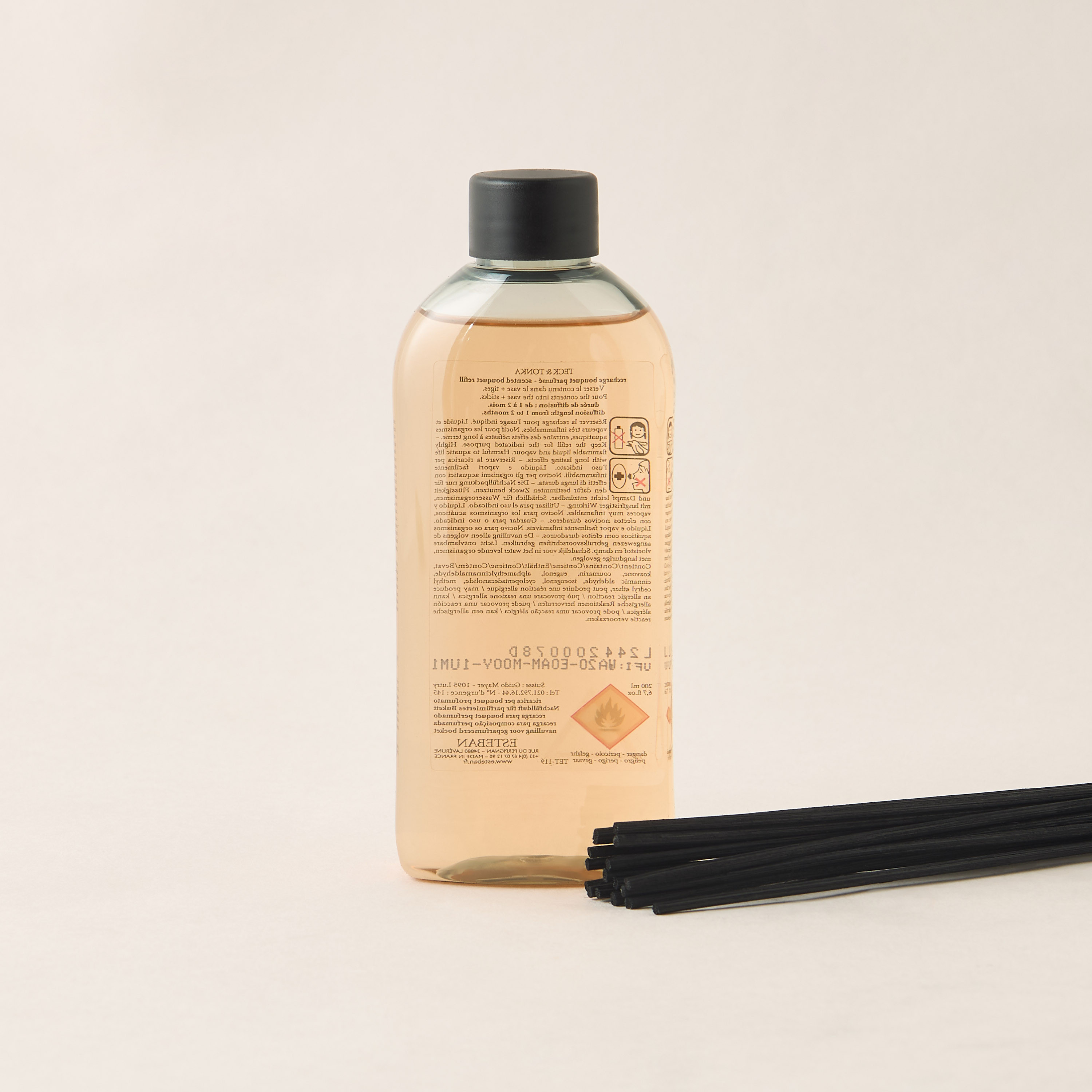 Esteban Teck and Tonka Scented Reed Diffuser Set - 200 ml-household-homefragrance-reeddiffusers-image-2