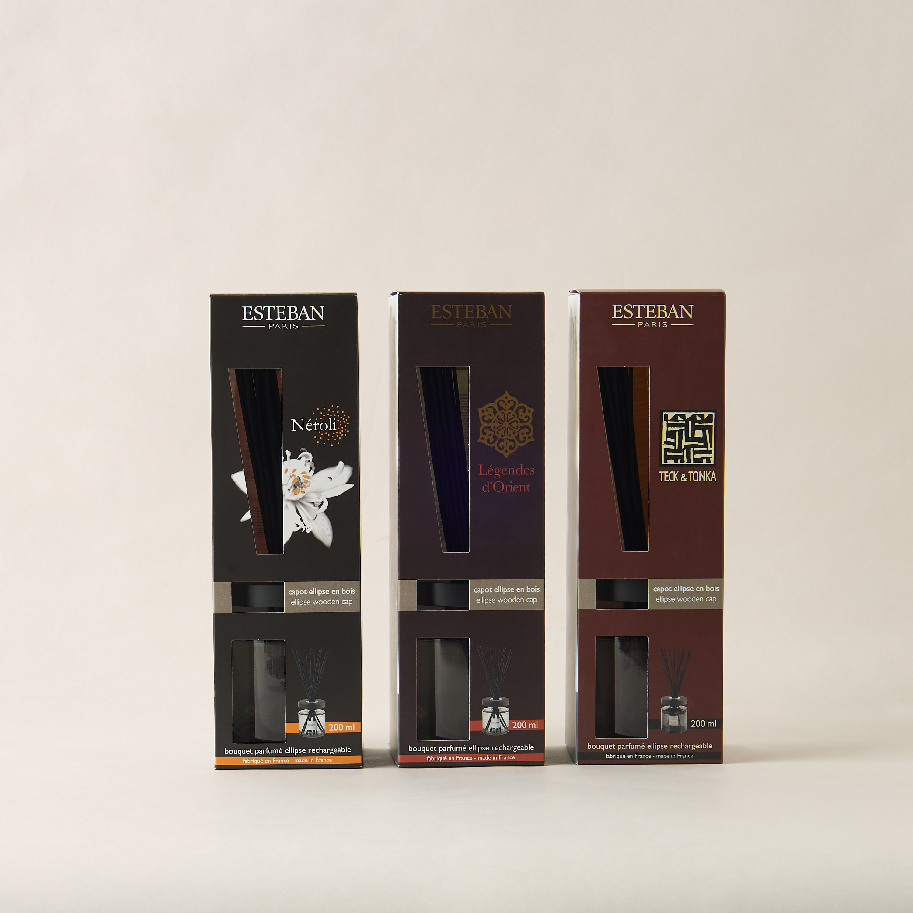 Esteban Teck and Tonka Scented Reed Diffuser Set - 200 ml-household-homefragrance-reeddiffusers-image-5