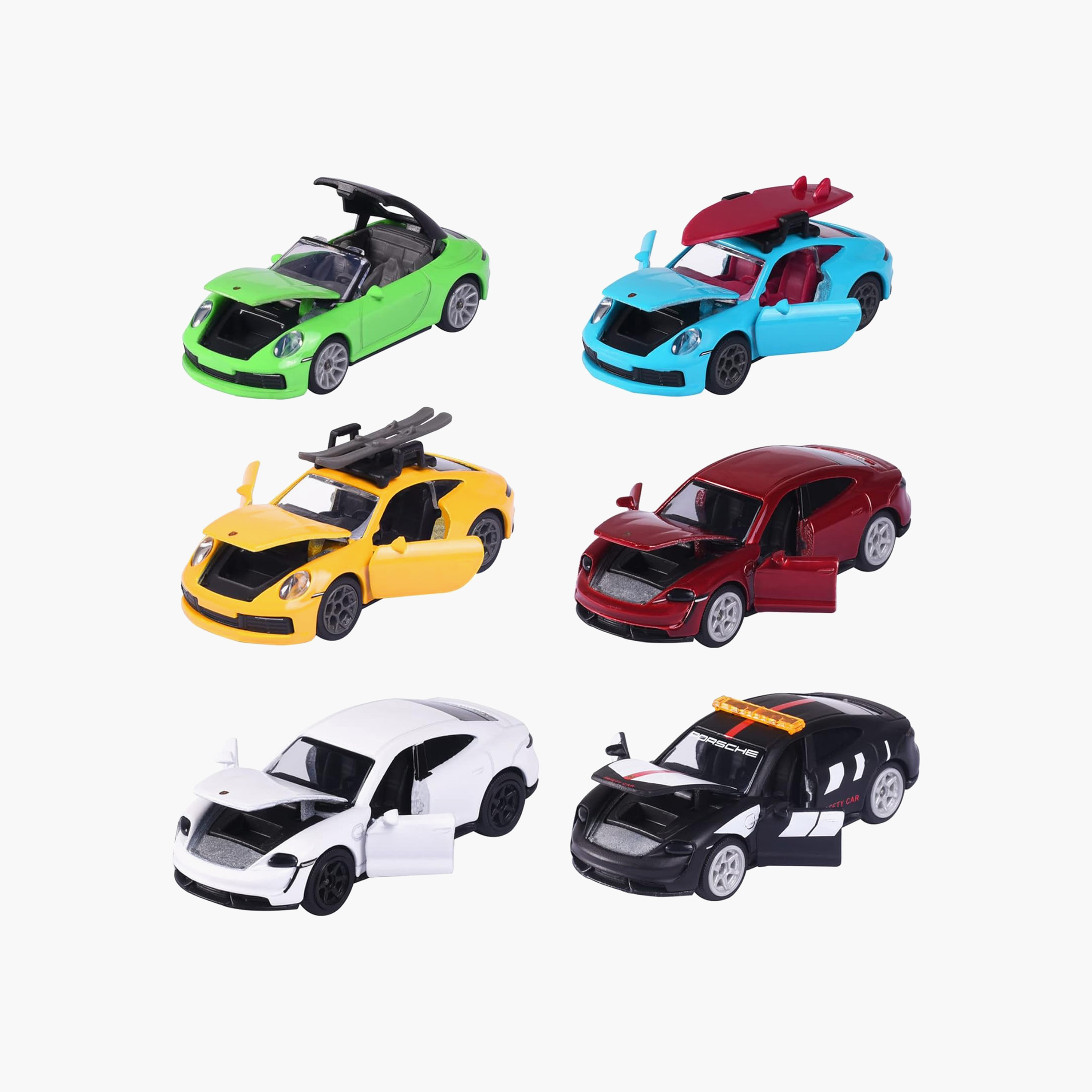 Pack of 6 Majorette Assorted Porsche Deluxe Diecast Car-toys-playvehicles-diecastcars-image-1