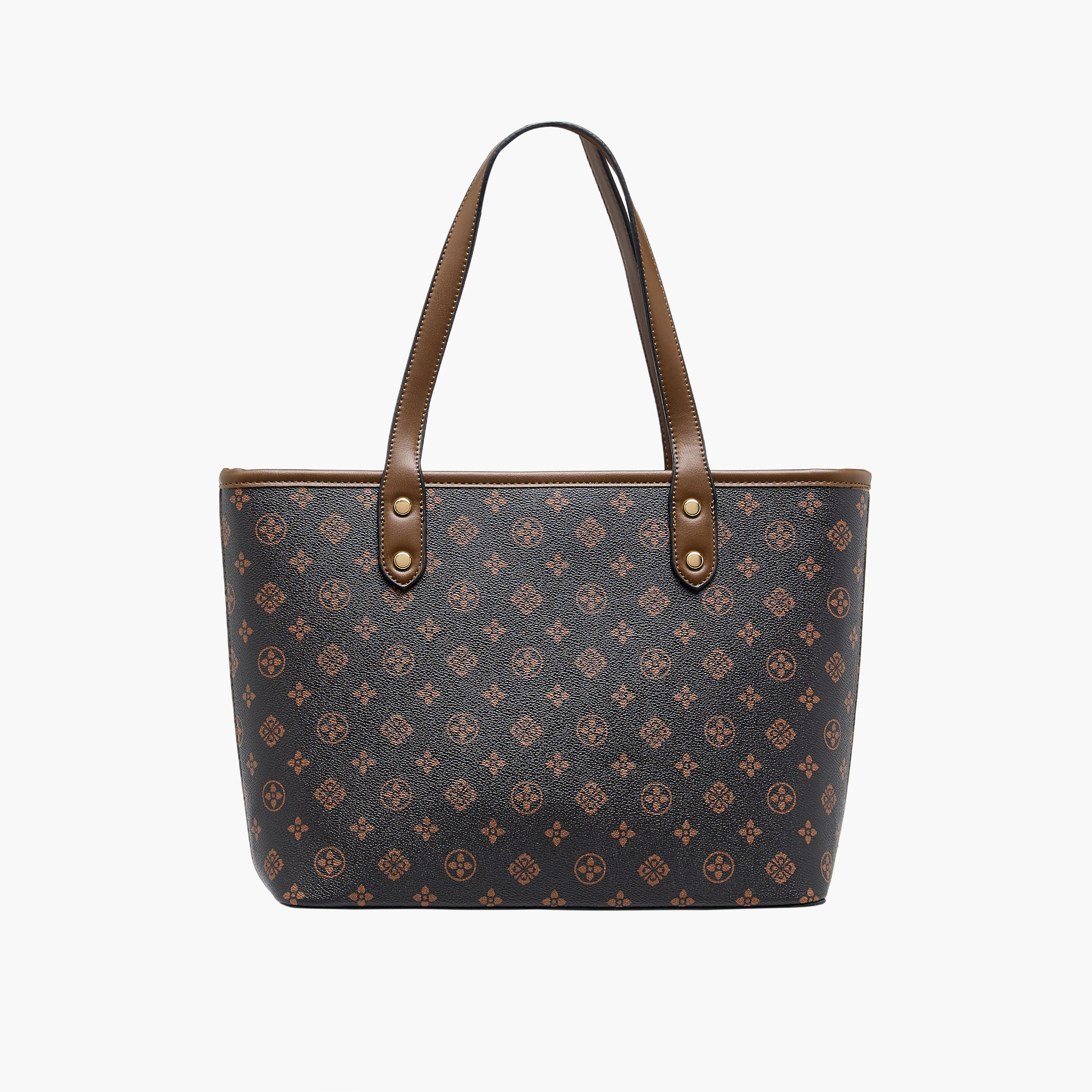شنطة توت بمقابض مزدوجة وطبعات مونوجرام من أدور توم-women-bagsandwallets-handbags-image-1