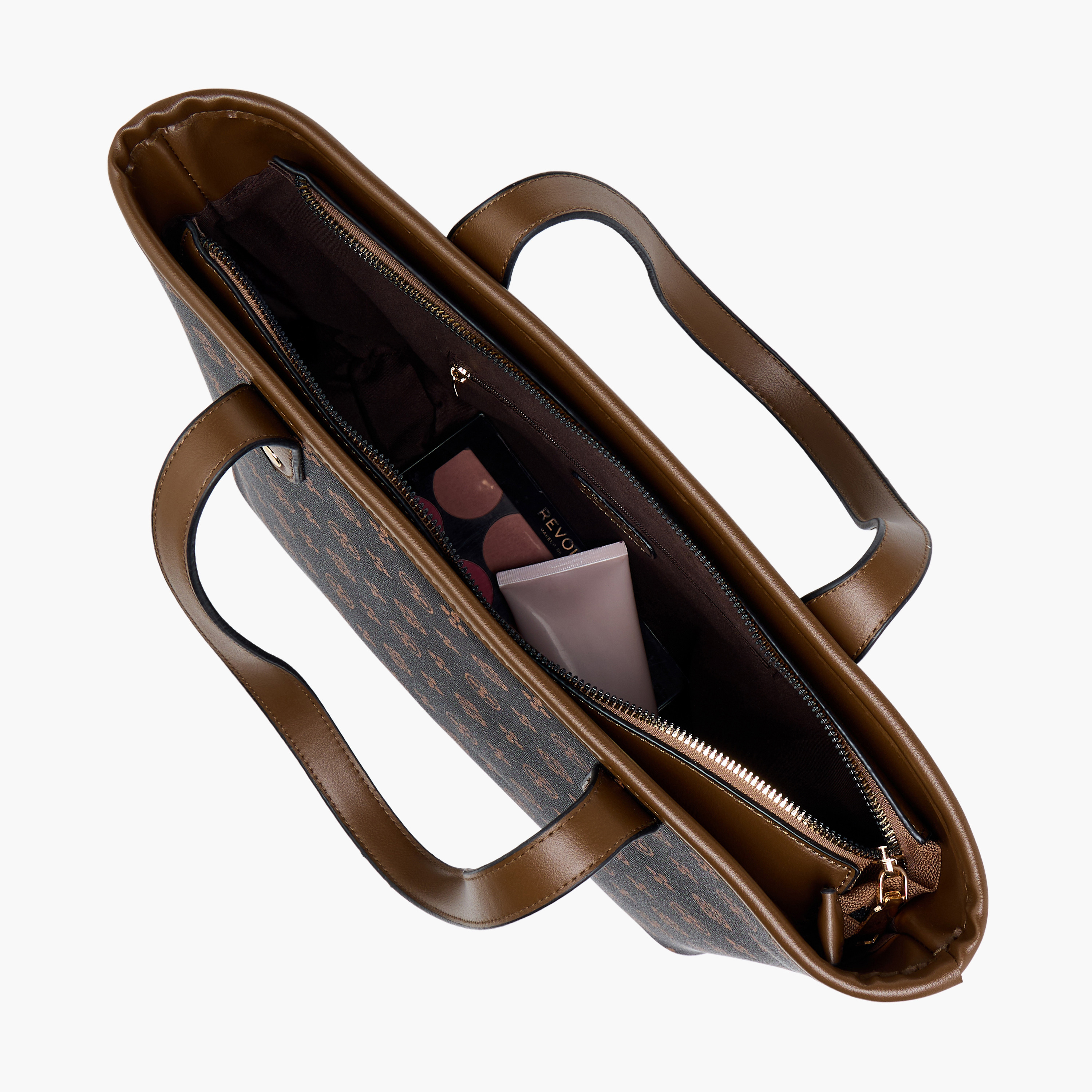 شنطة توت بمقابض مزدوجة وطبعات مونوجرام من أدور توم-women-bagsandwallets-handbags-image-8