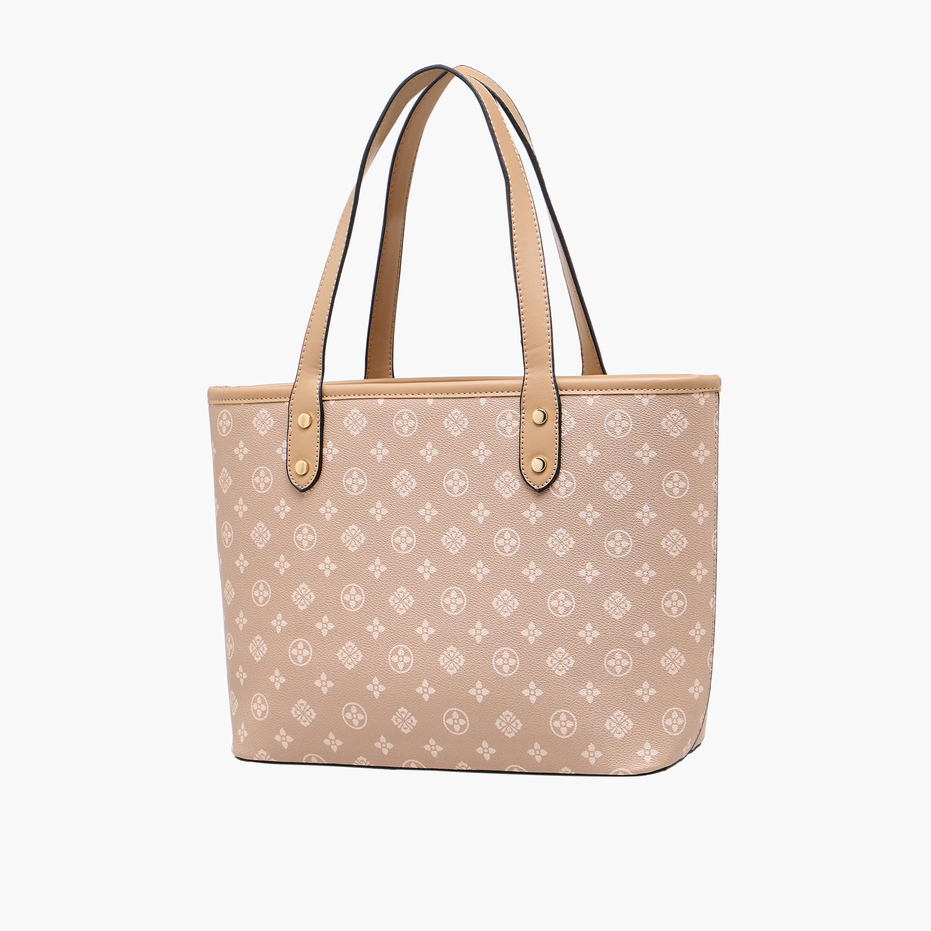 شنطة توت بمقابض مزدوجة وطبعات مونوجرام من أدور توم-women-bagsandwallets-handbags-image-3
