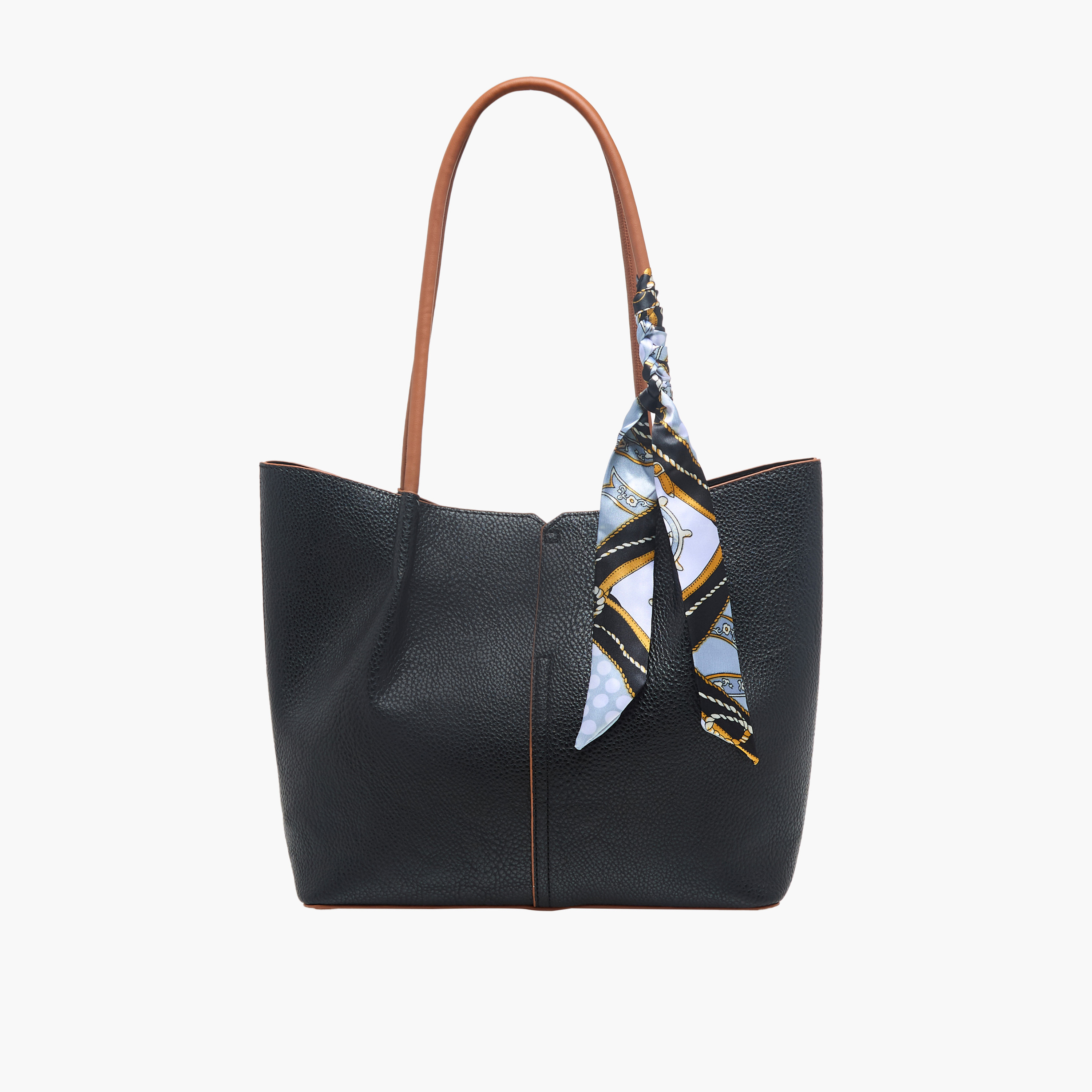 Adore Tom Scarf Accent Tote Bag with Pouch-women-bagsandwallets-handbags-image-3
