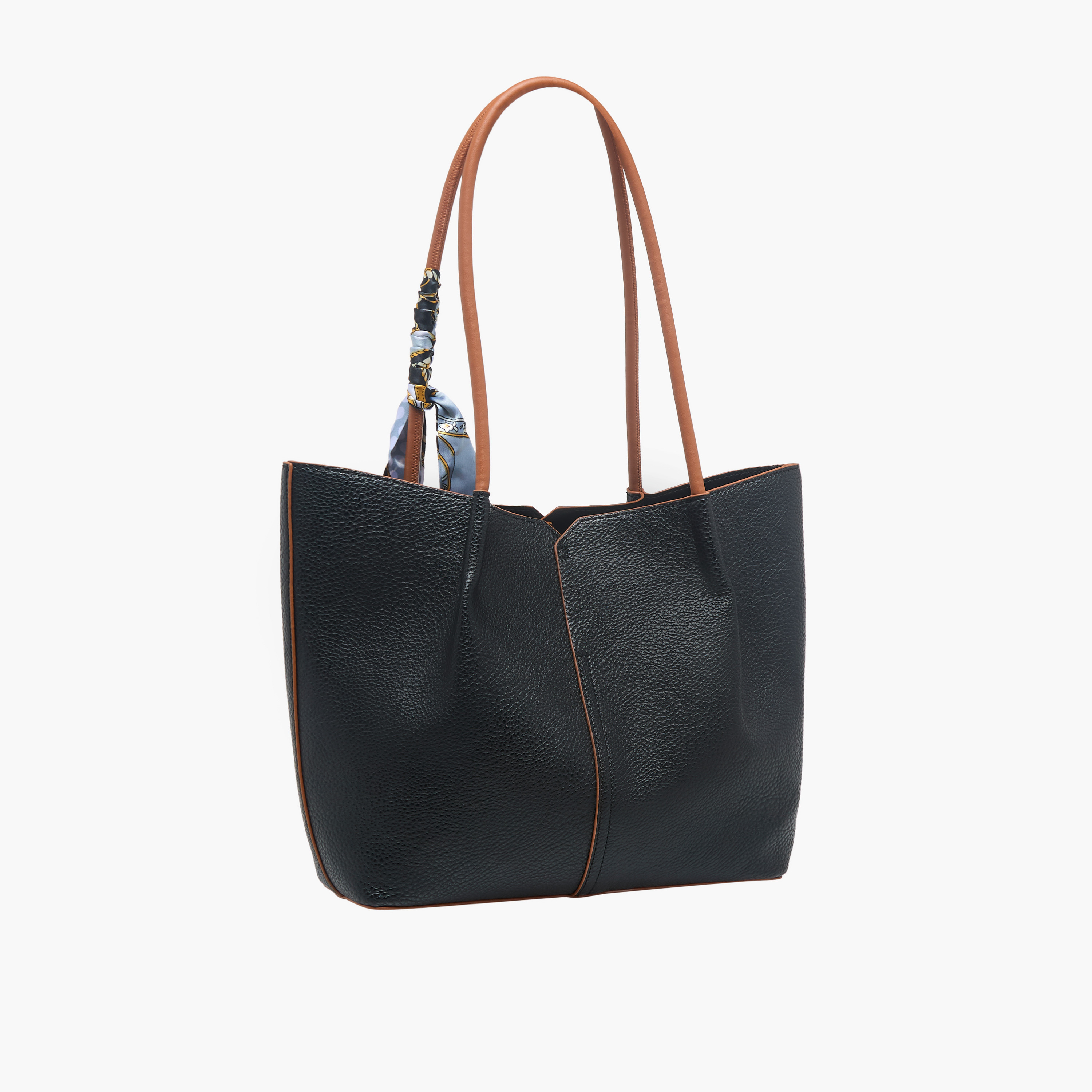 Adore Tom Scarf Accent Tote Bag with Pouch-women-bagsandwallets-handbags-image-4