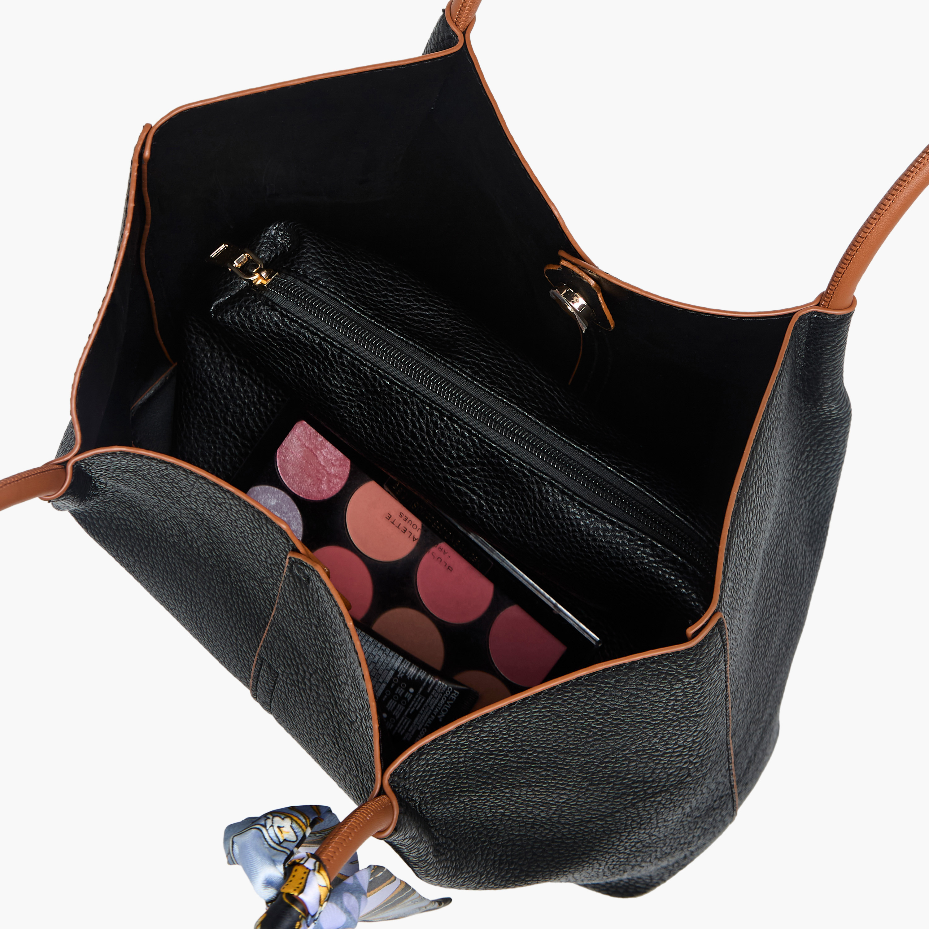 Adore Tom Scarf Accent Tote Bag with Pouch-women-bagsandwallets-handbags-image-9