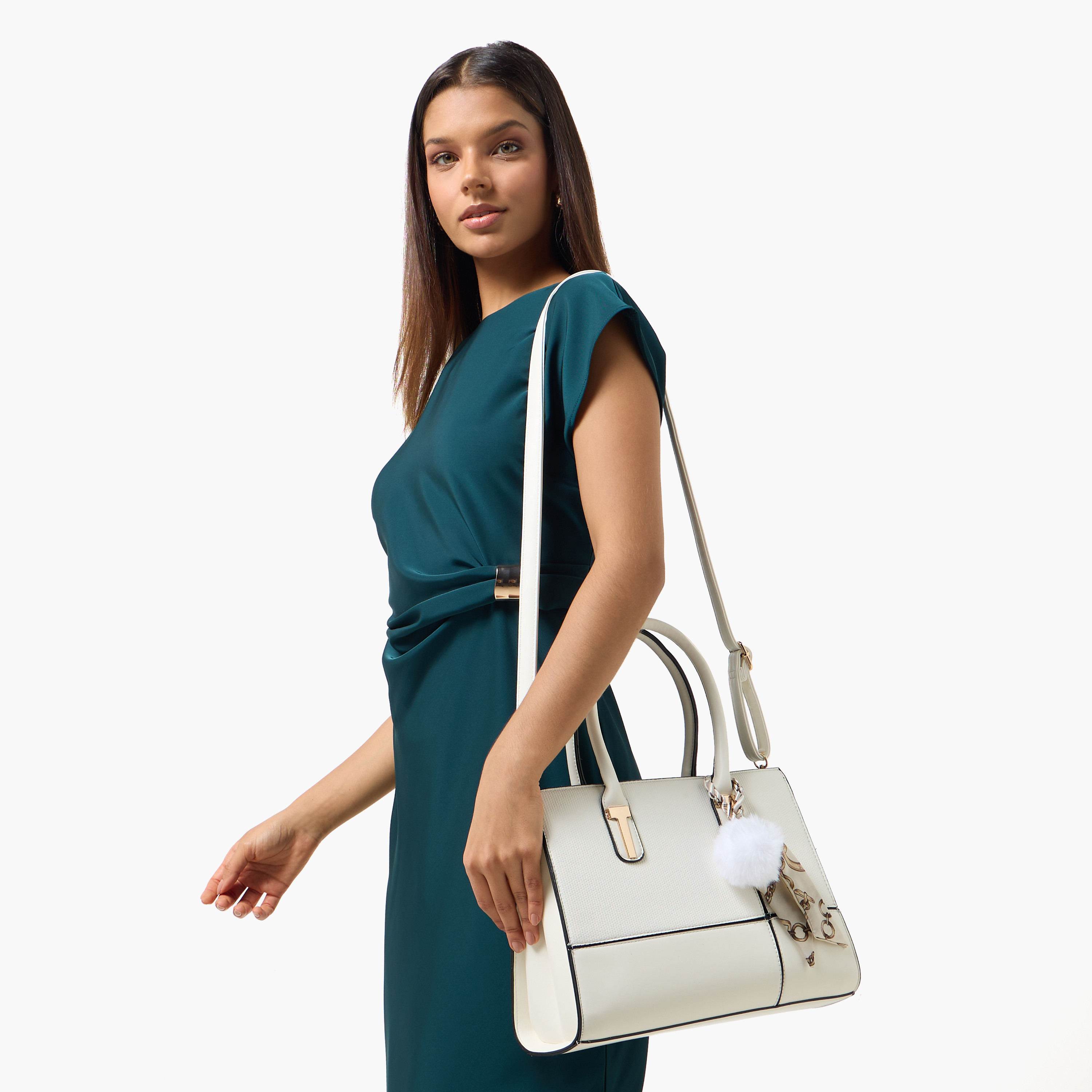 Adore Tom Scarf Accent Tote Bag with Pouch-women-bagsandwallets-handbags-image-8