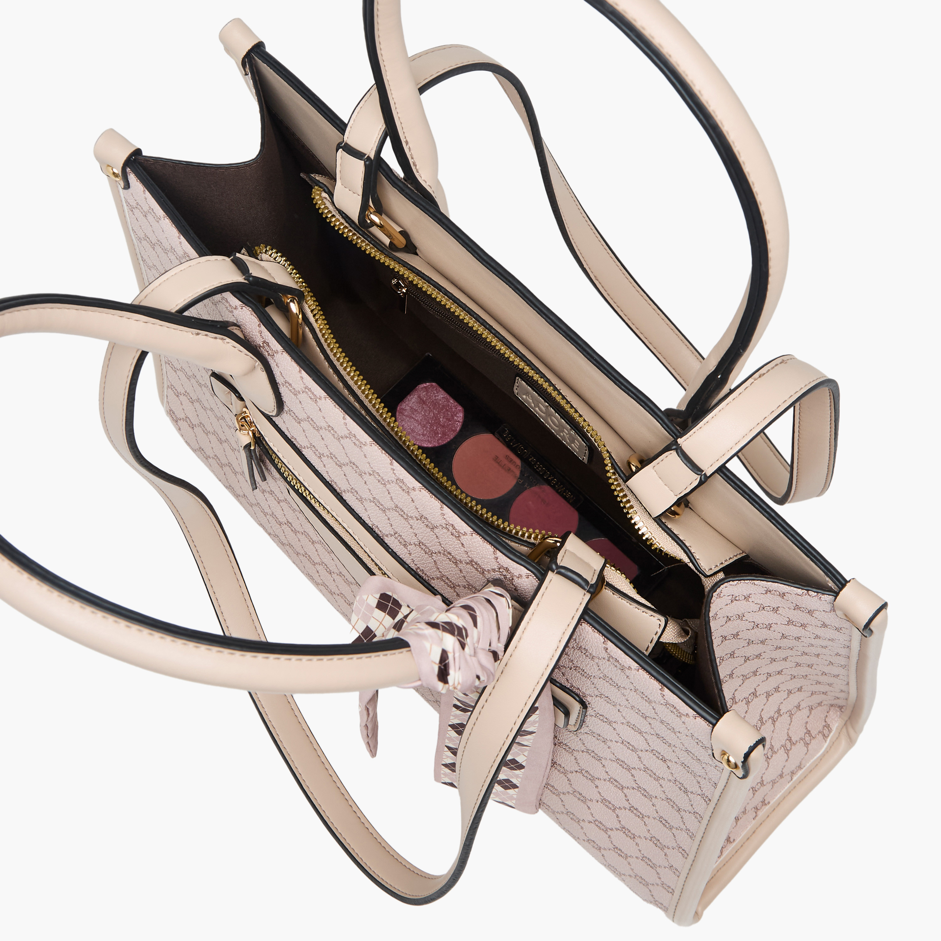 Adore Tom Monogram Print Tote Bag with Scarf Accent-women-bagsandwallets-handbags-image-9