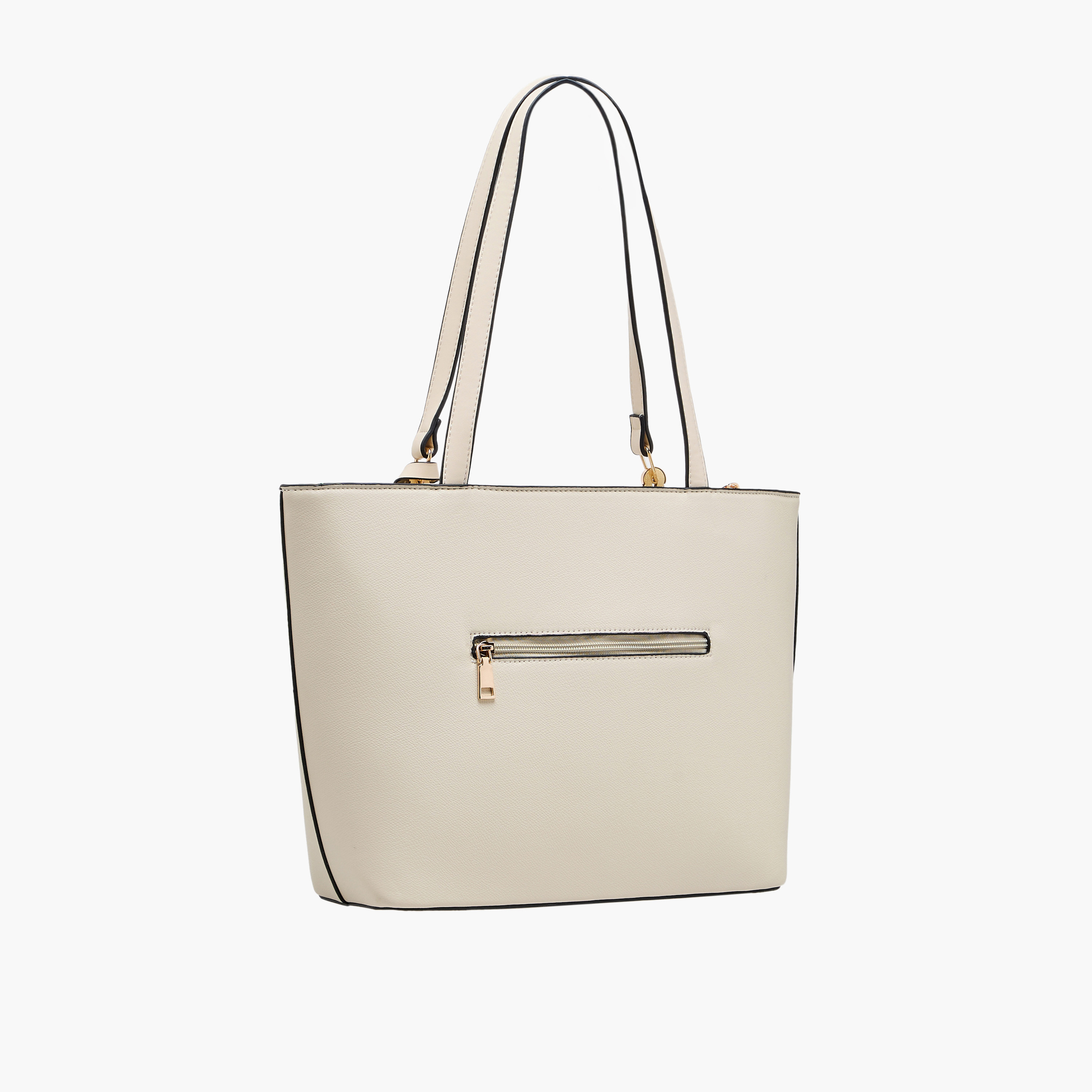 Adore Tom Textured Tote Bag with Coin Pouch-women-bagsandwallets-handbags-image-4