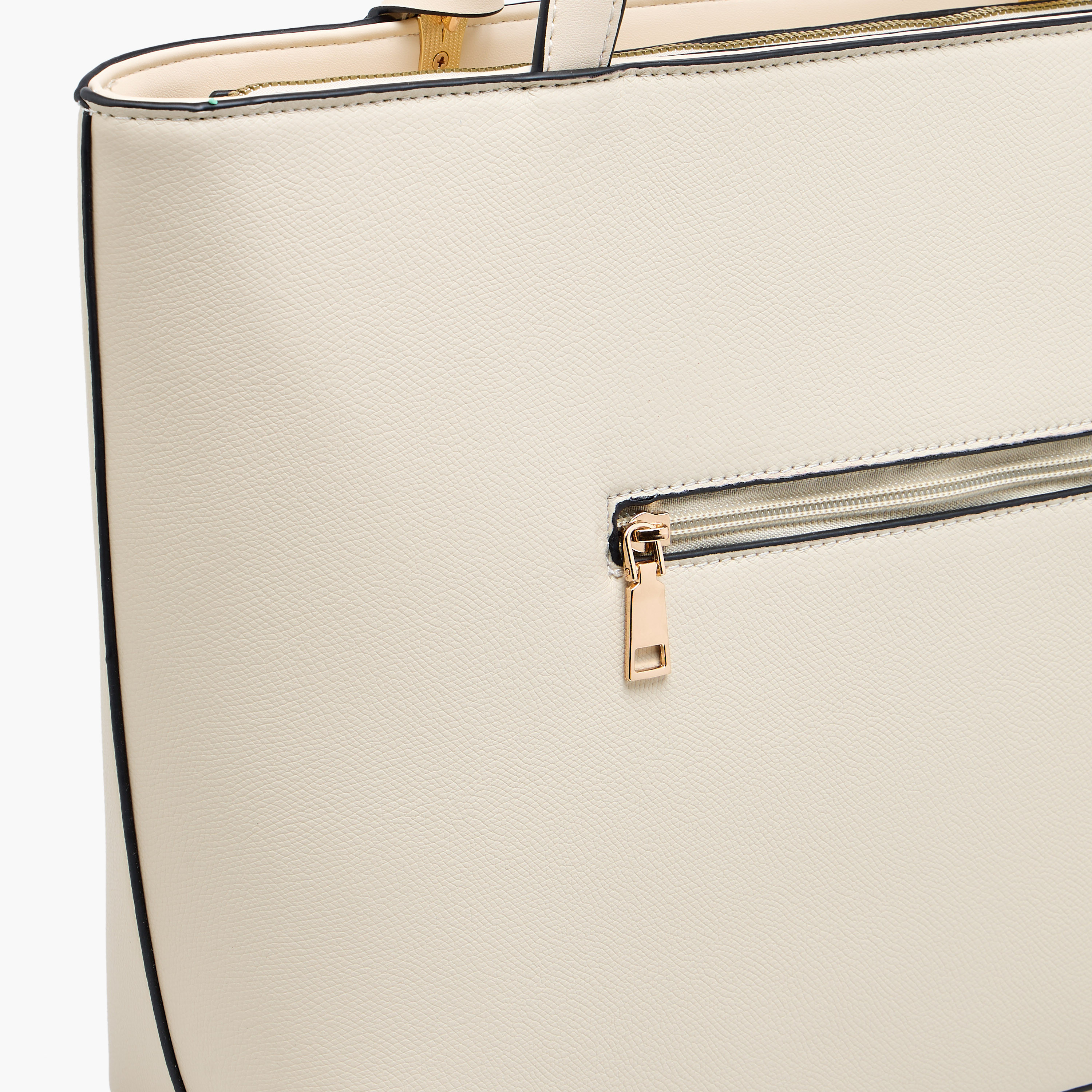 Adore Tom Textured Tote Bag with Coin Pouch-women-bagsandwallets-handbags-image-6