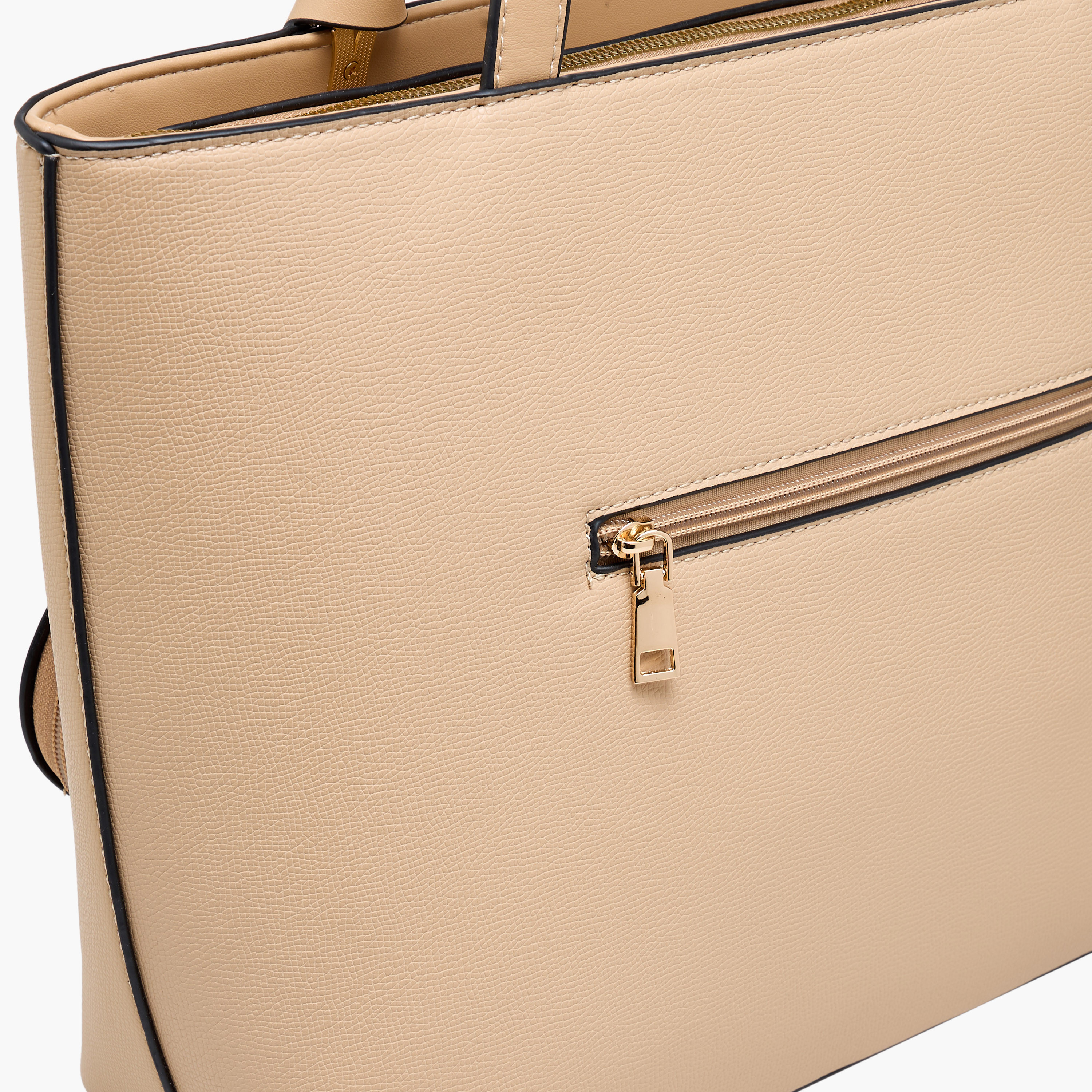 Adore Tom Textured Tote Bag with Coin Pouch-women-bagsandwallets-handbags-image-6