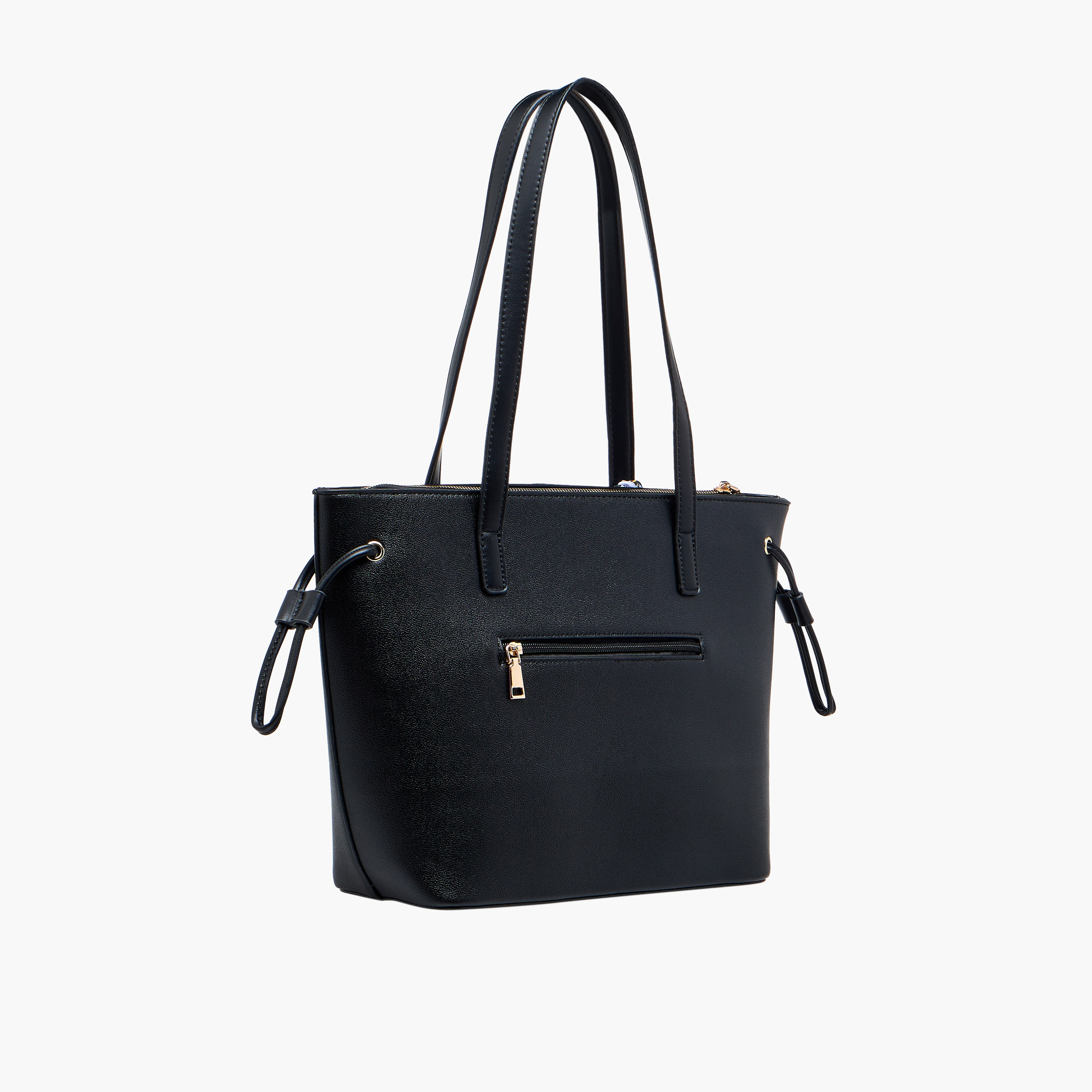 شنطة توتي بتفاصيل وشاح وزينة بوم بوم من أدور توم-women-bagsandwallets-handbags-image-4