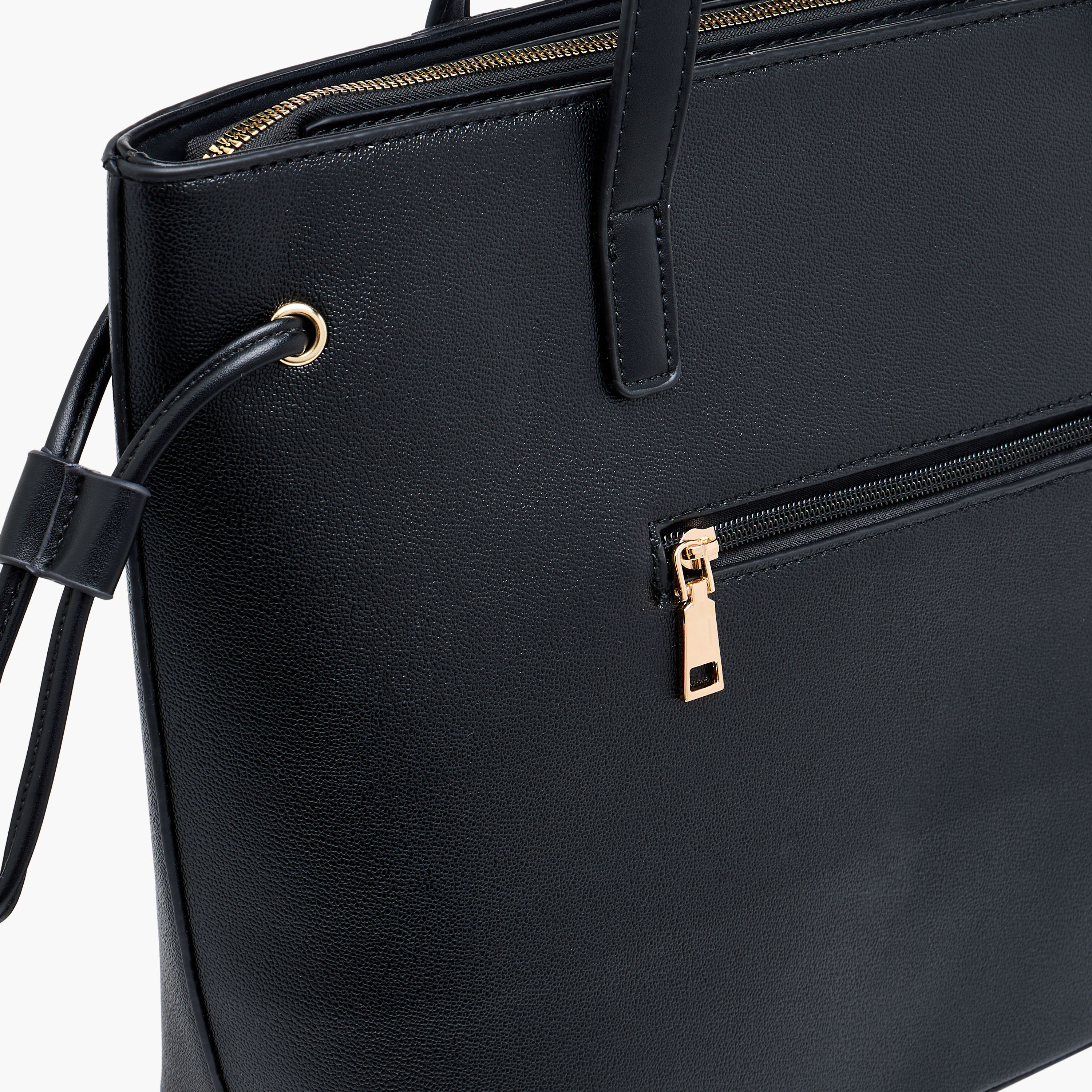 شنطة توتي بتفاصيل وشاح وزينة بوم بوم من أدور توم-women-bagsandwallets-handbags-image-6