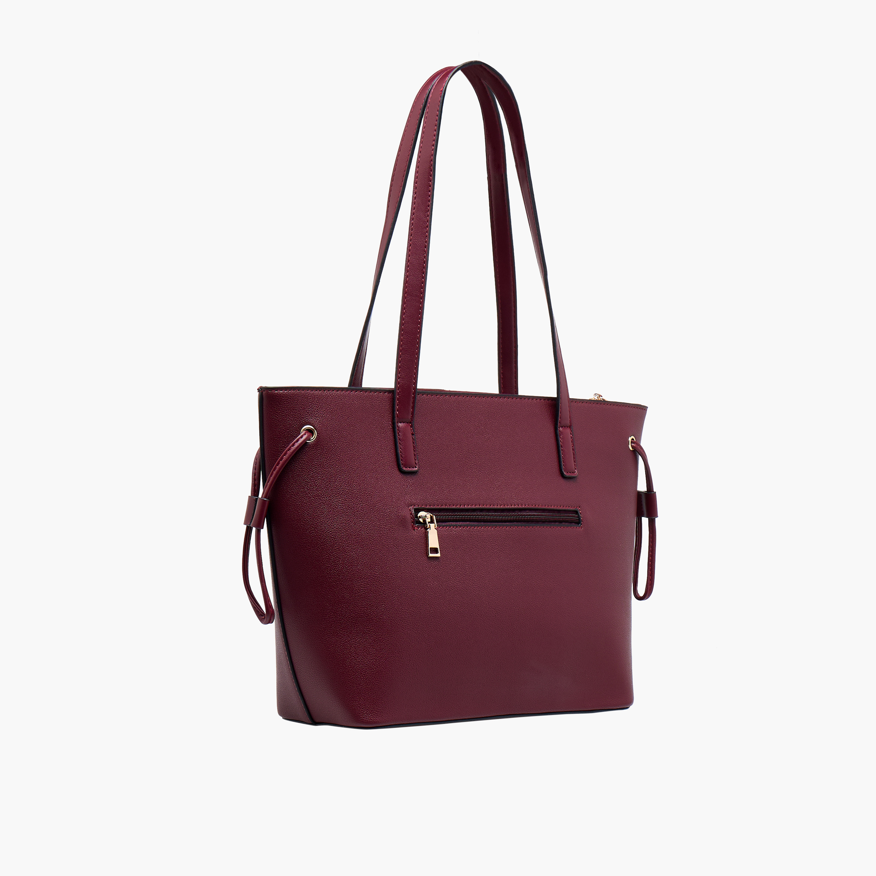 Adore Tom Scarf Detail Tote Bag with Pom-Pom Charm-women-bagsandwallets-handbags-image-12