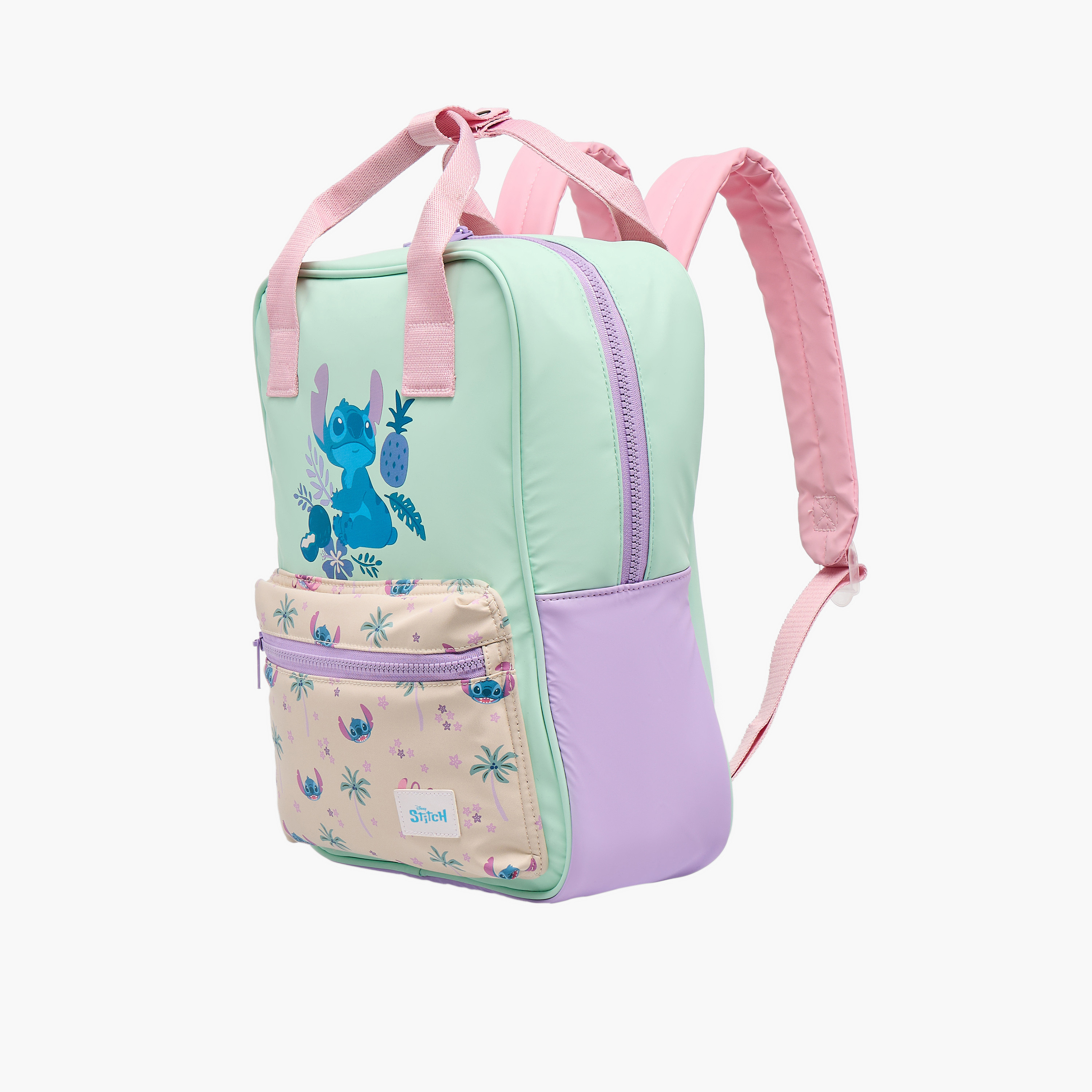 Disney Stitch School Backpack for Girls 5-8 Years with Zip Pocket-school-bagsandbackpacks-backpacks-image-2