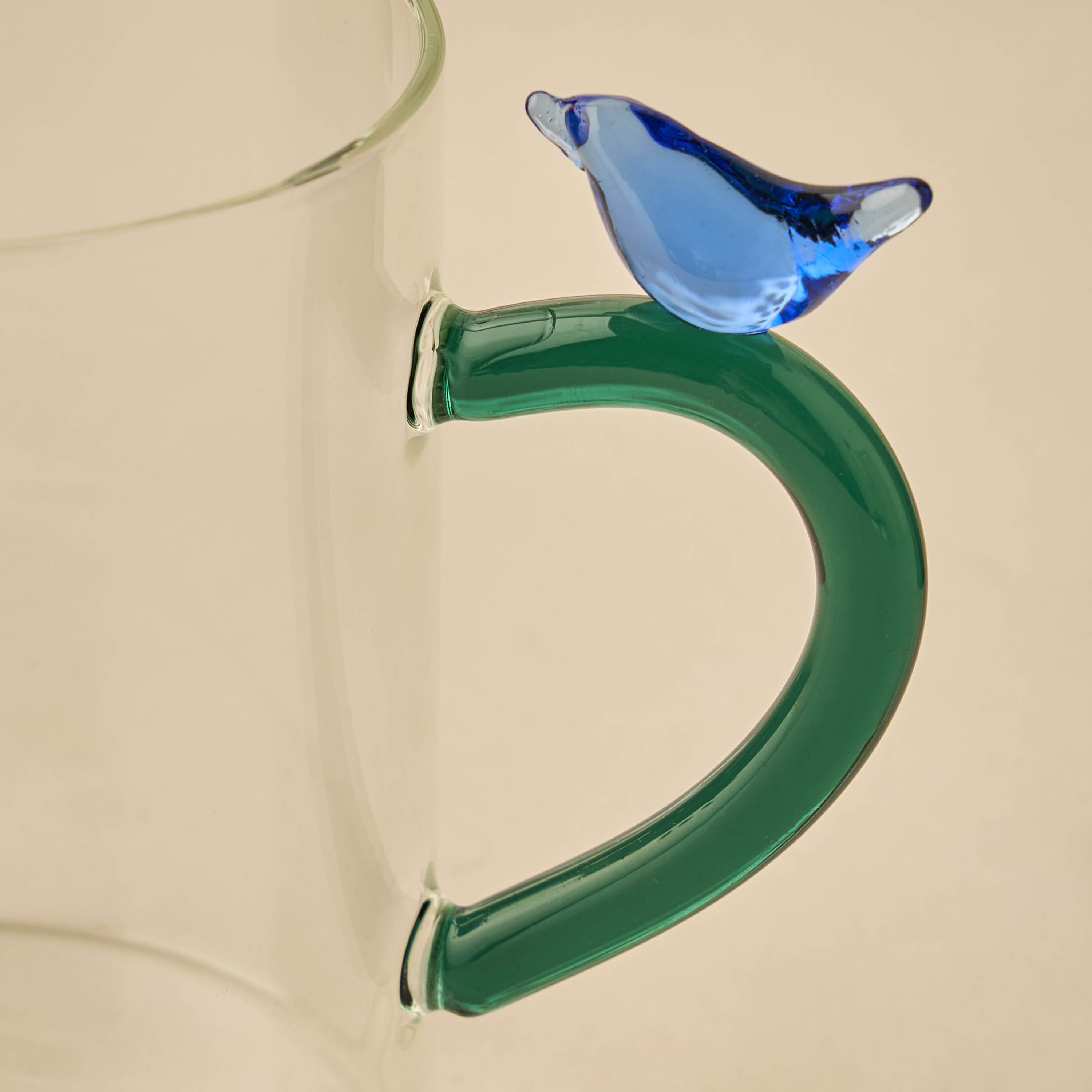 Figural Glass Mug with Bird Handle-household-dining-teaandcoffee-mugsandcups-image-3