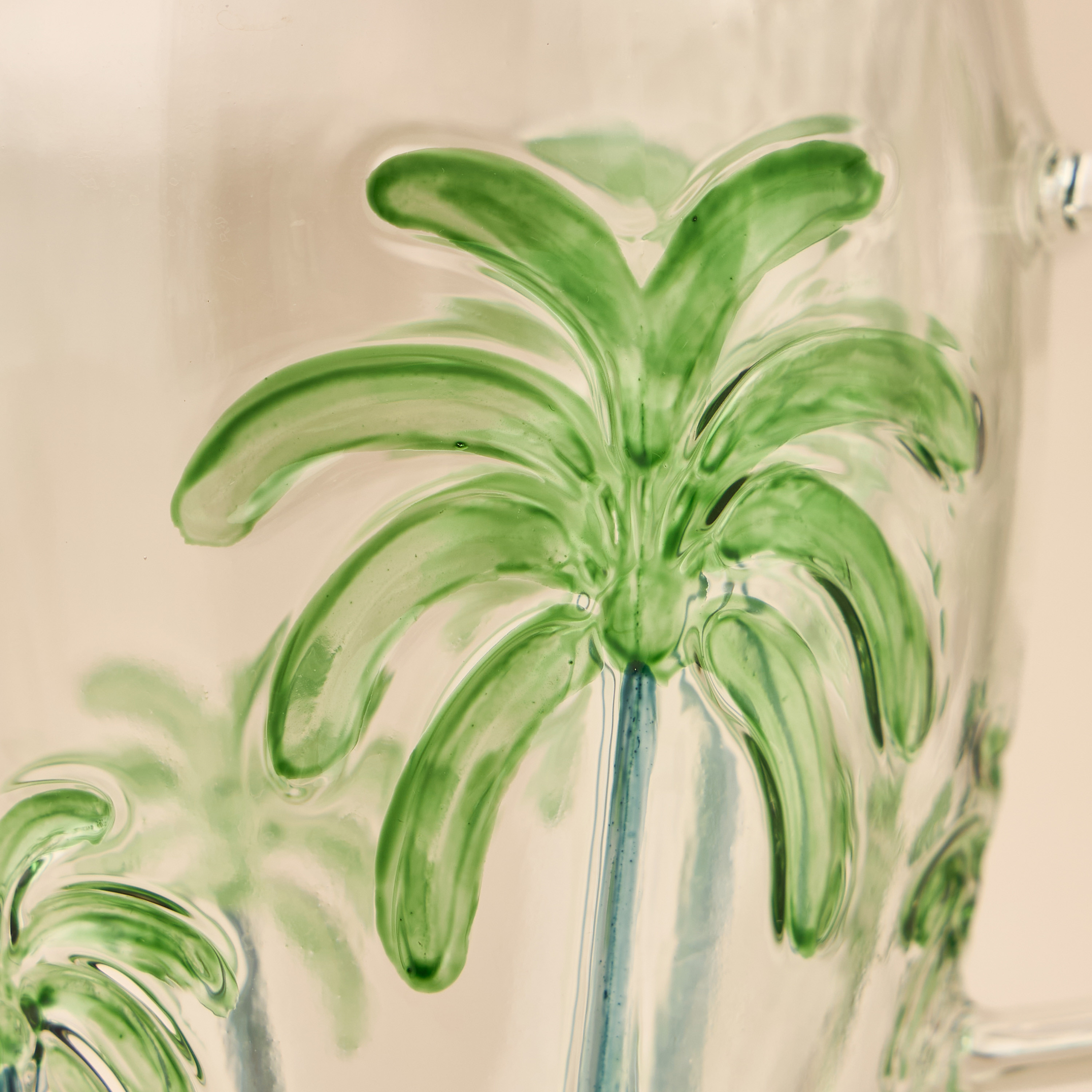 Palm Tree Debossed Glass Double Wall Mug-household-dining-teaandcoffee-mugsandcups-image-2
