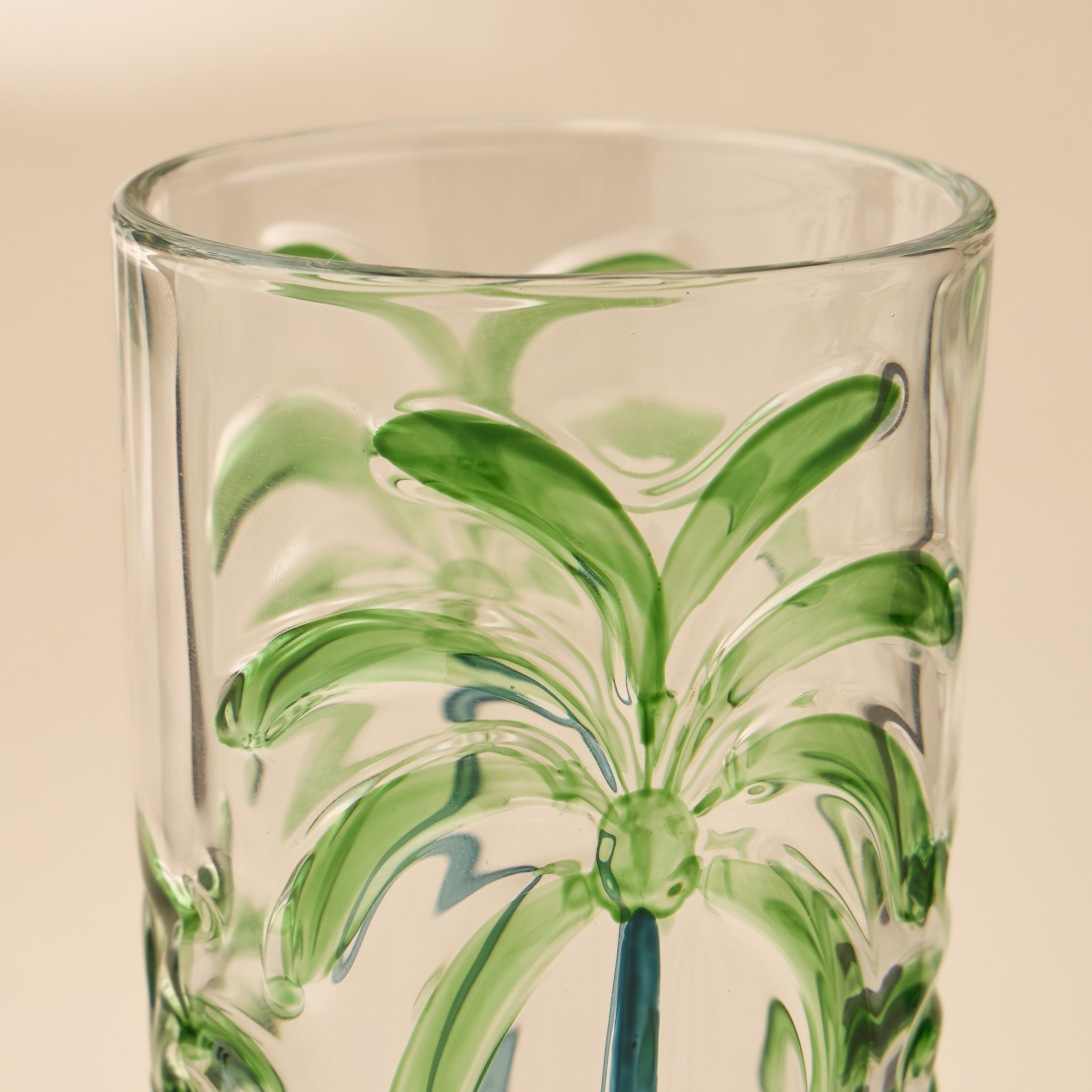 Palm Tree Debossed Highball Glass-household-dining-glassware-drinkingglasses-image-3